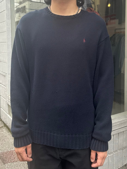 90's RALPH LAUREN ワンポイントニット
