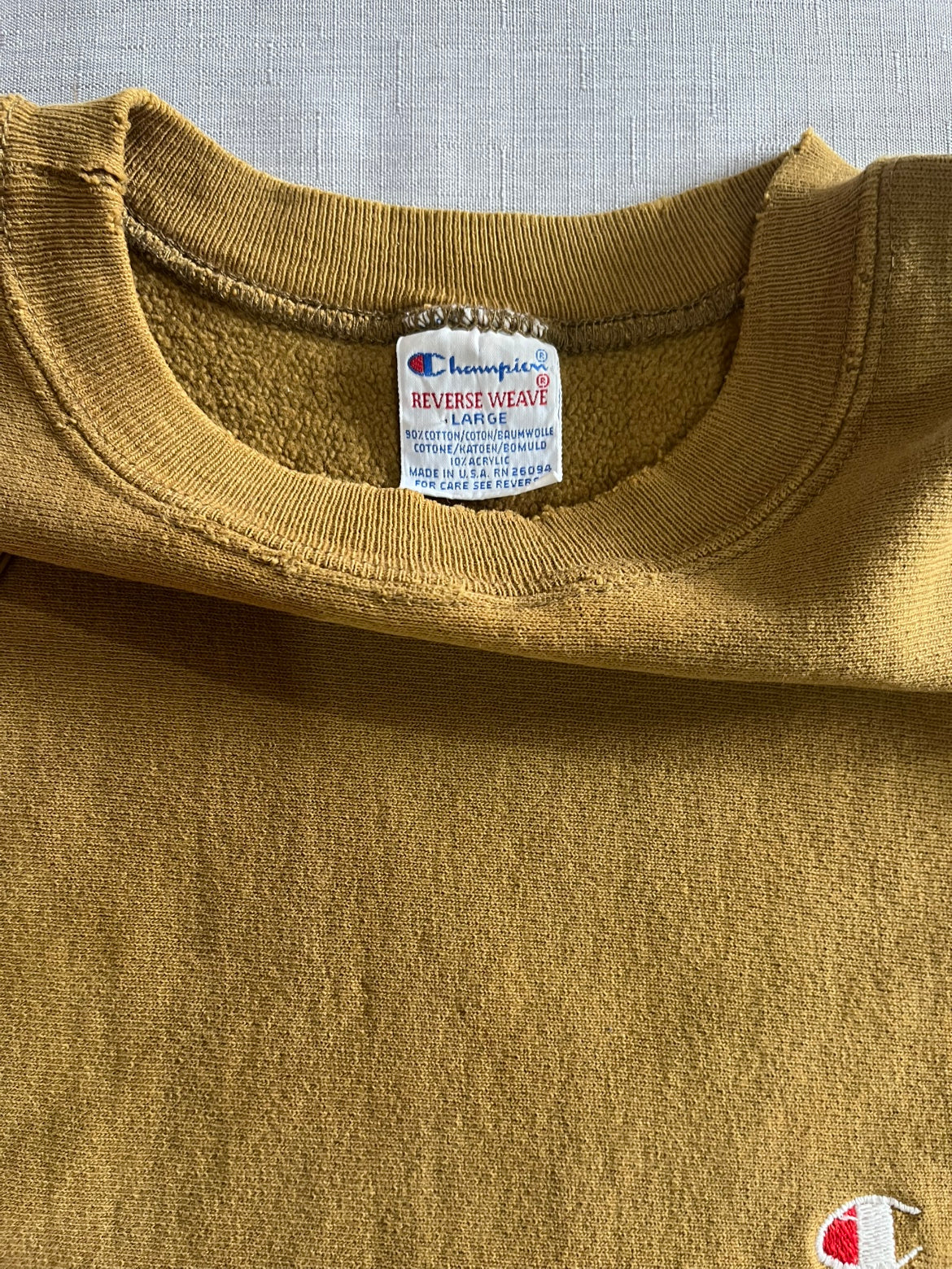 90's Champion「Reverse Weave」USA製 ワンポイントスウェット