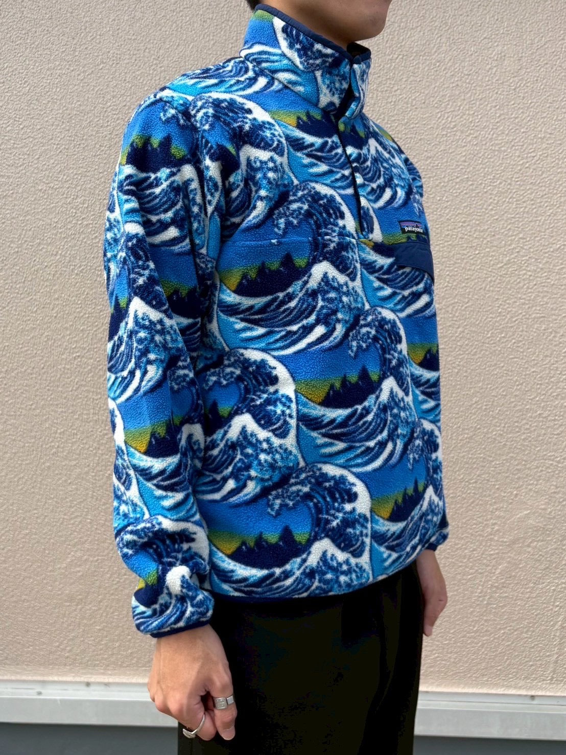 10's PATAGONIA「神奈川沖浪裏」SYNCHILLA Snap-T フリースプルオーバー