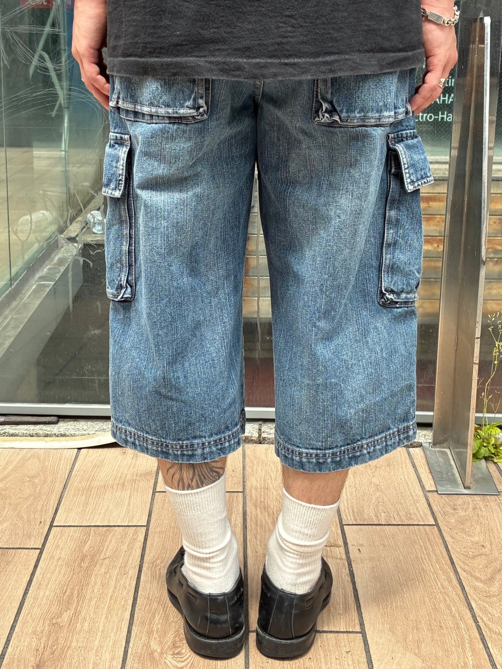 00's 「Beat wear」デニムカーゴショーツ