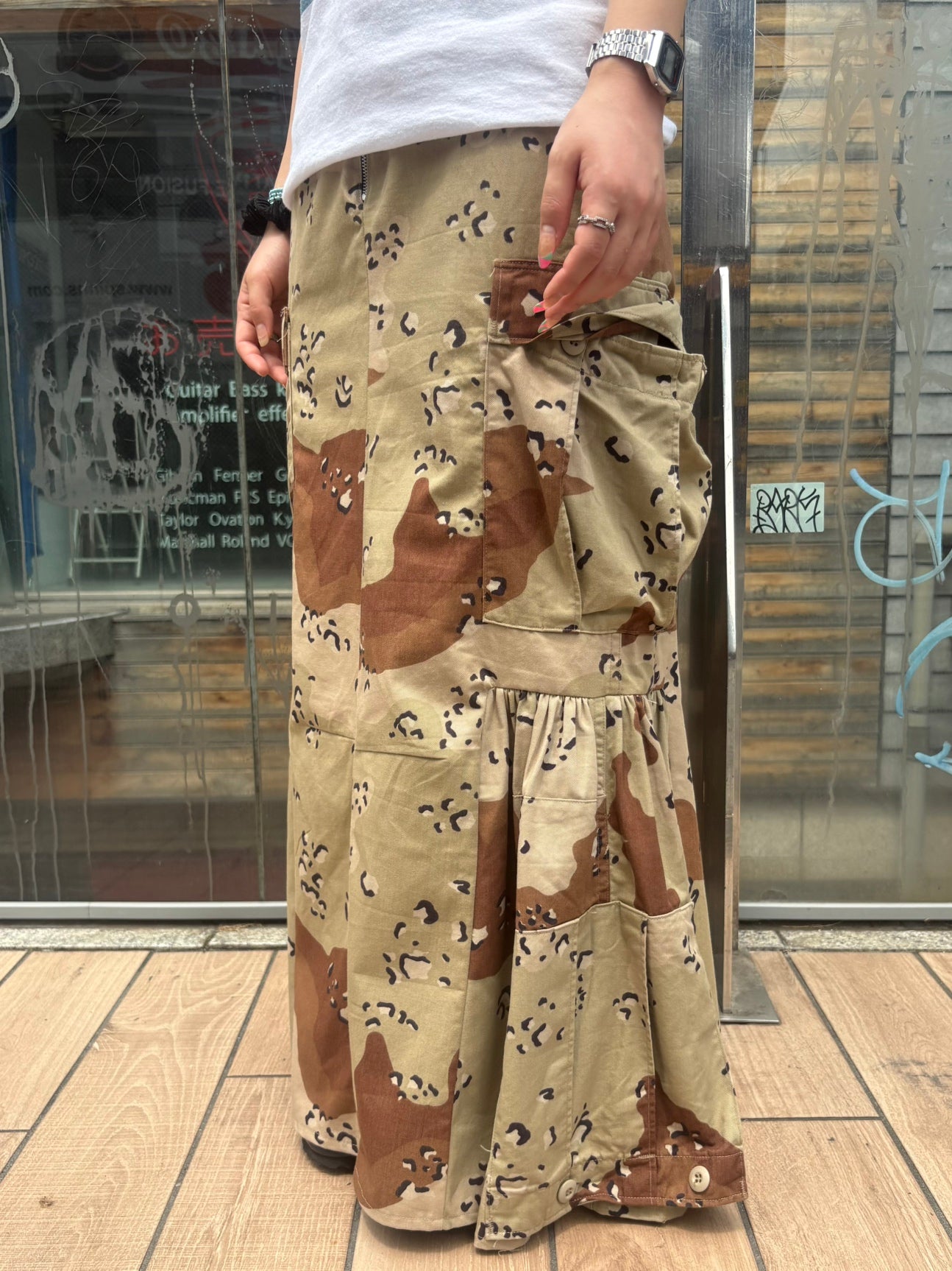 REMAKE ARMY MERMAID SKIRT
