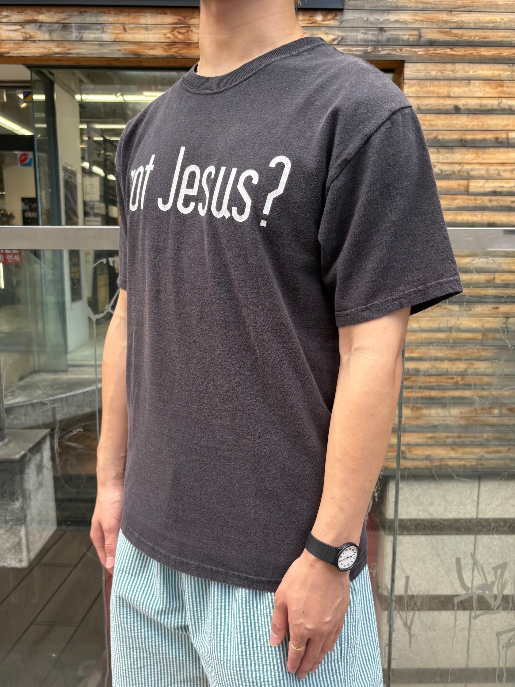 90's「got jesus」グラフィックTシャツ