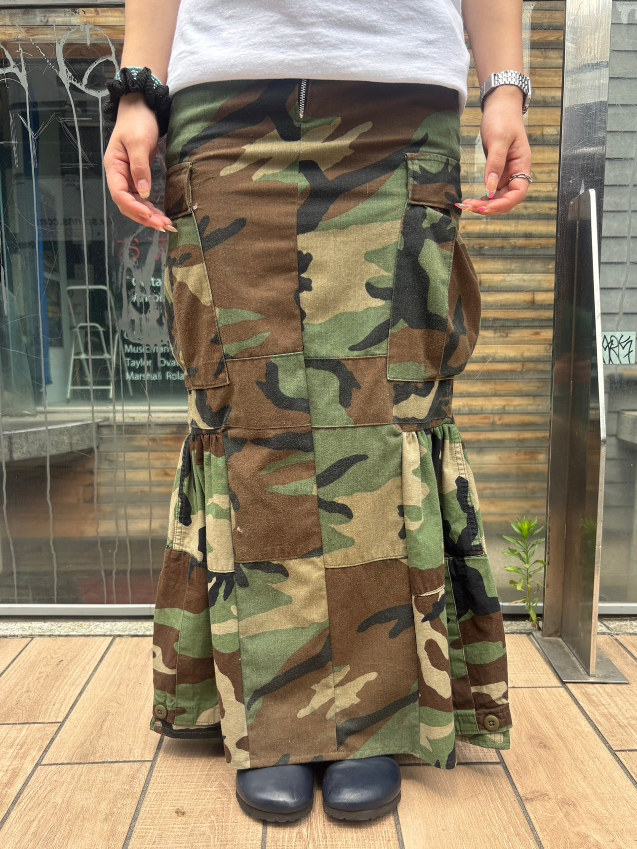 REMAKE ARMY MERMAID SKIRT