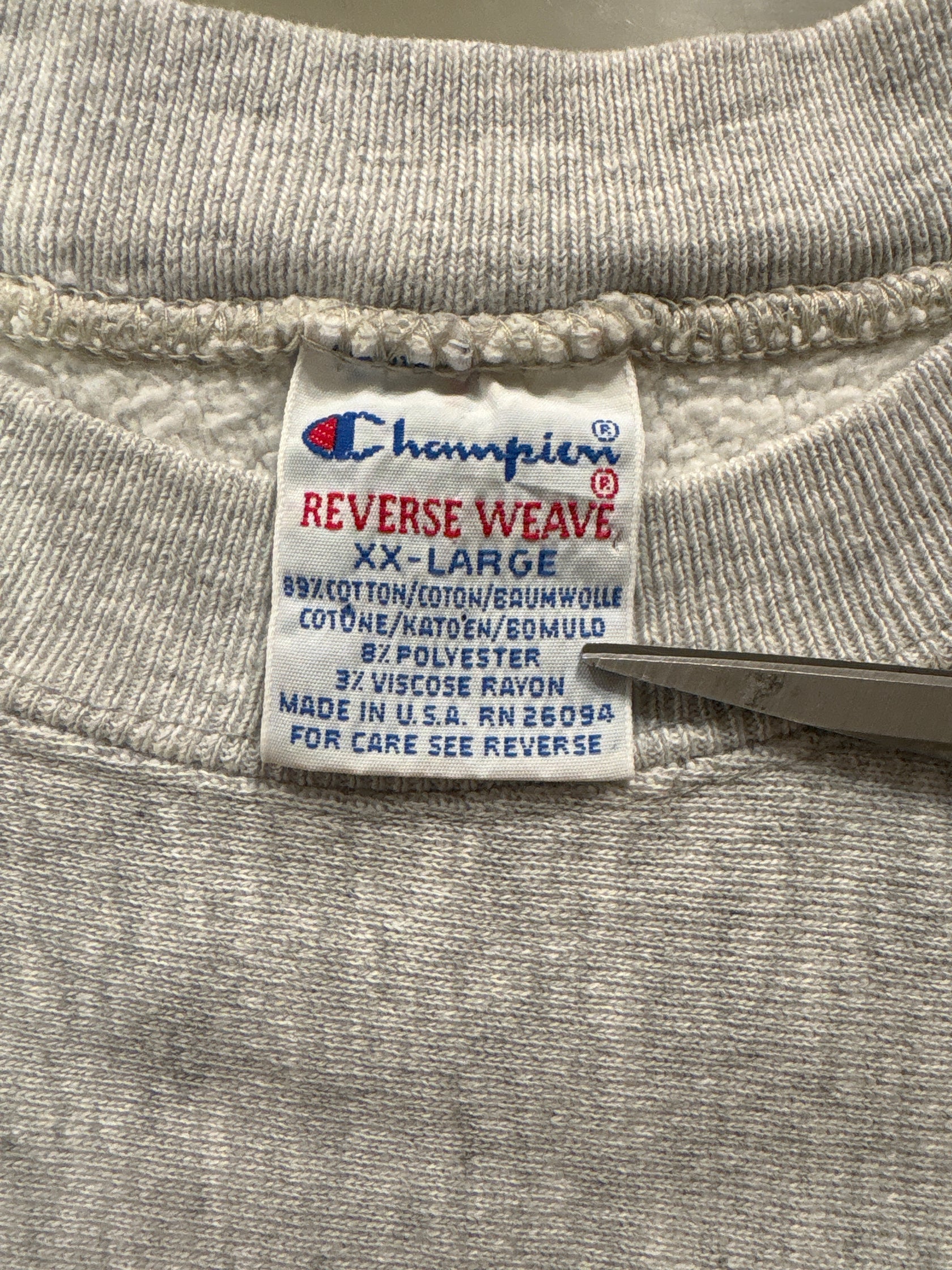 90's CHAMPION「WISCONSIN BADGERS」Reverse Weave USA製 カレッジスウェット