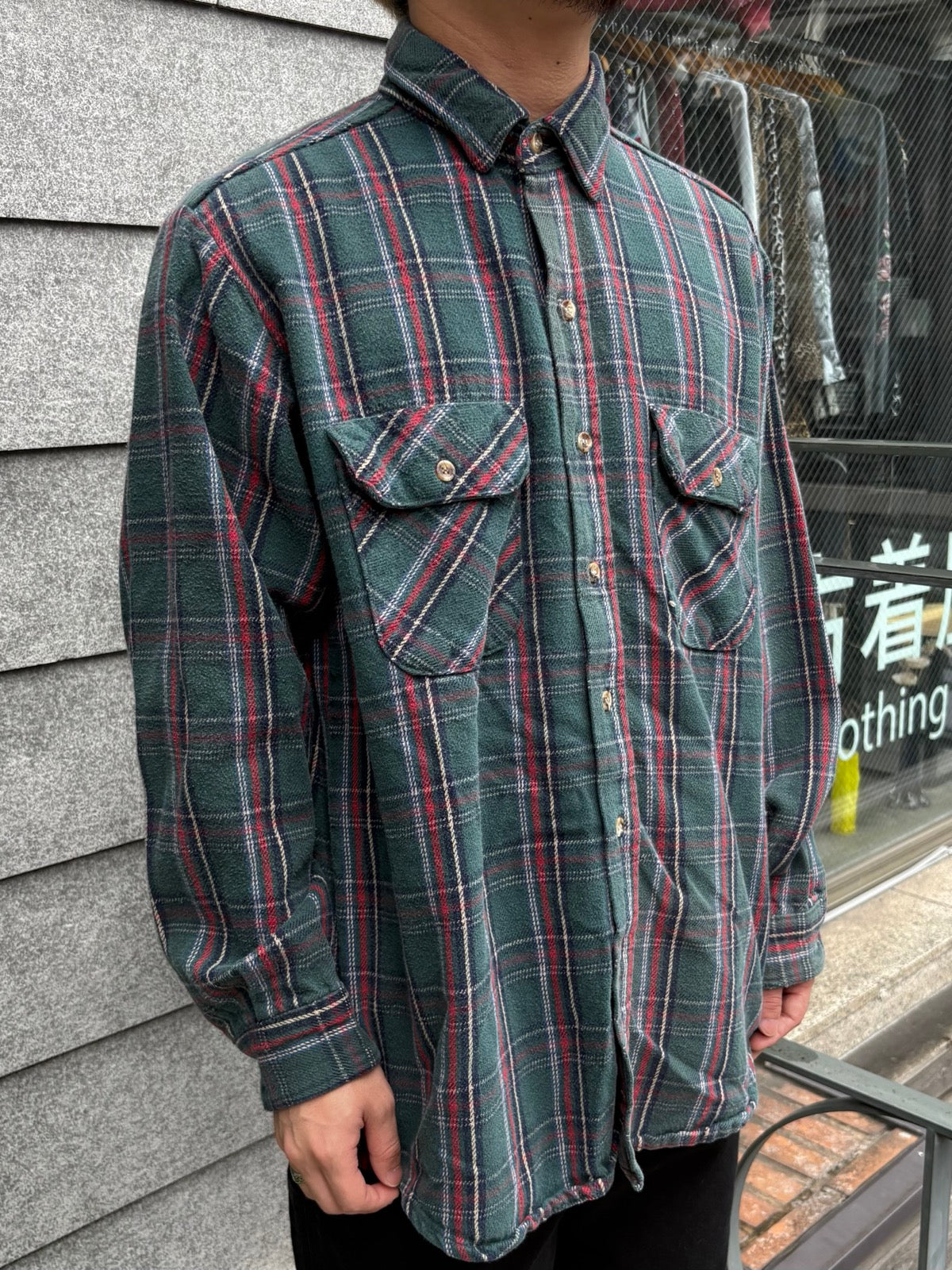 90's「FIVE BROTHER」USA製 ネルシャツ