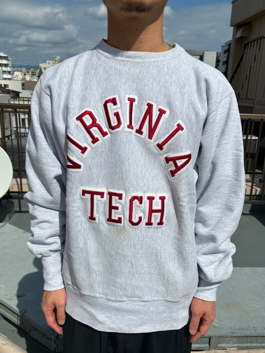 90's CHAMPION「VIRGINIA TECH」Reverse Weave USA製 カレッジスウェット