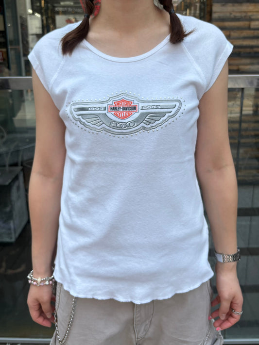 00's Harley-Davidson 「100周年ロゴ」USA製 タンクトップ