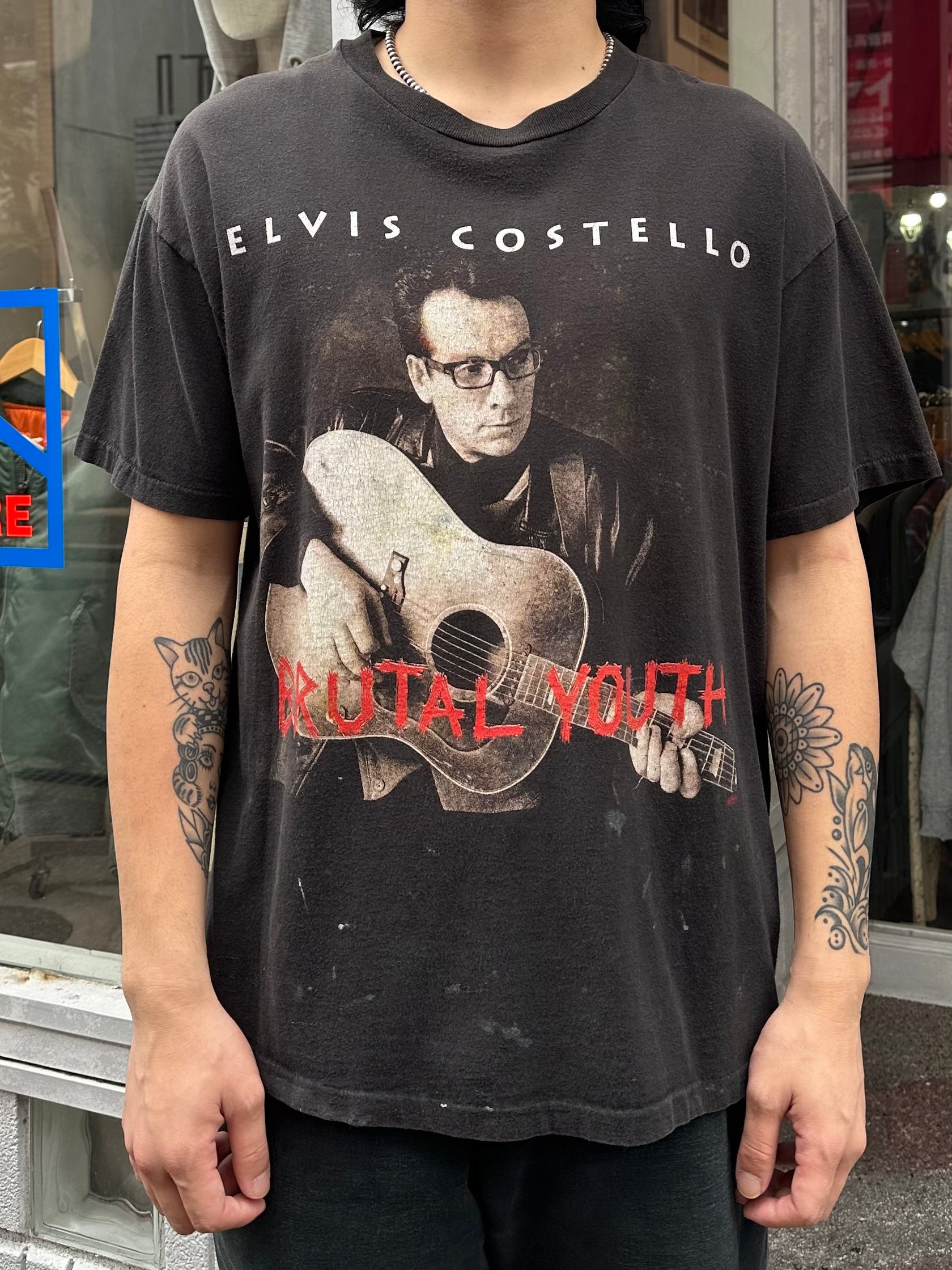 90's ELVIS COSTELLO「Brutal Youth」バンドTシャツ