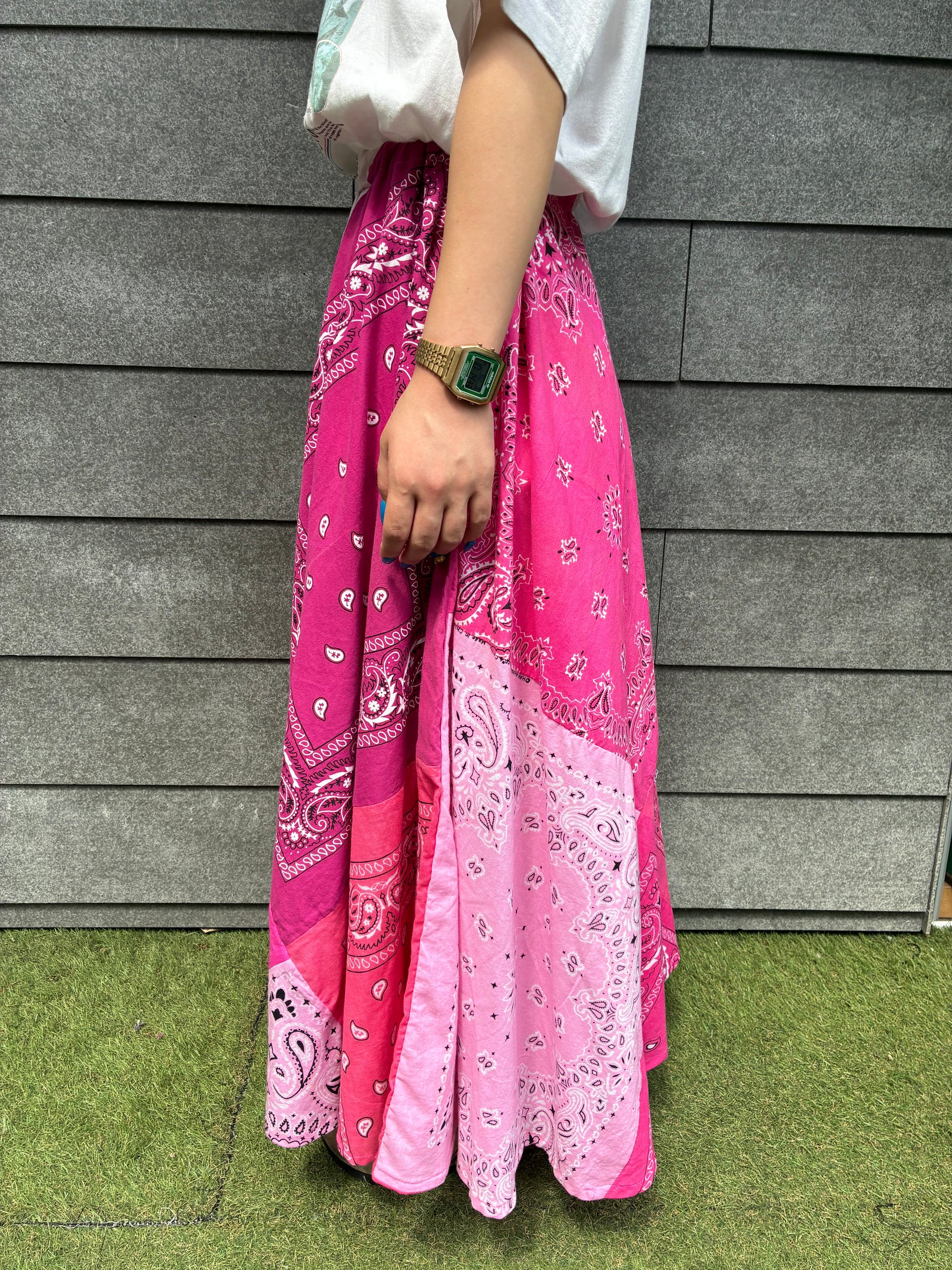 REMAKE 「bandana」パッチワークスカート