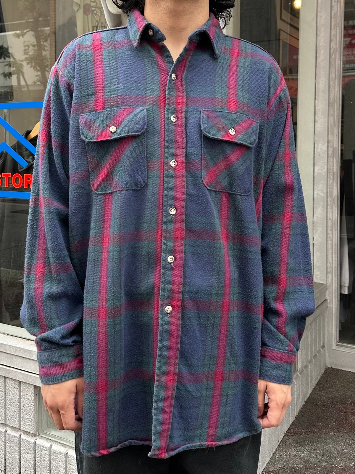 80's FIVE BROTHER USA製 ヘビーネルシャツ