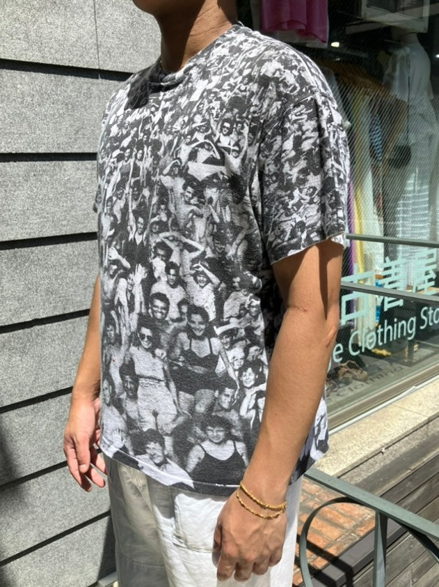 90's George Michael「Listen Without Prejudice 」USA製 総柄Tシャツ