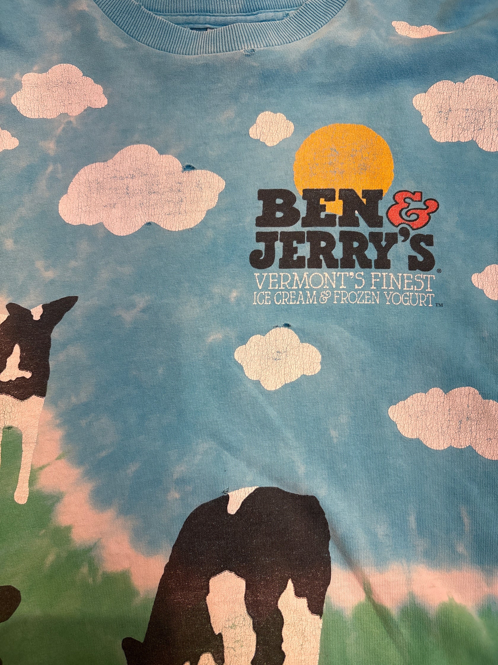 00's「Ben & Jerry’s」USA製 総柄Tシャツ