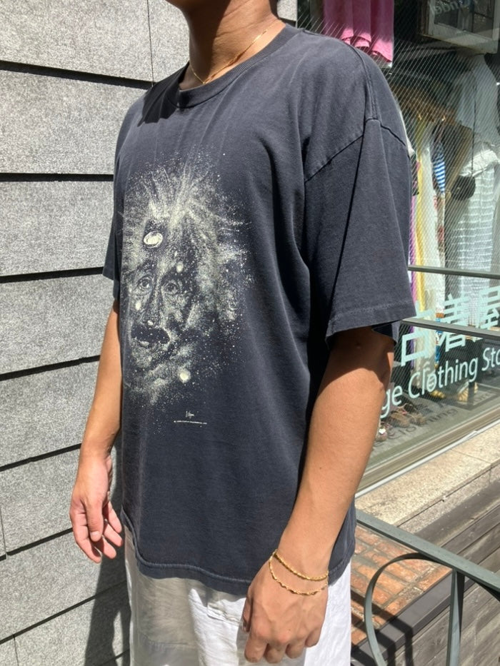 90's「Albert Einstein」USA製 グラフィックTシャツ