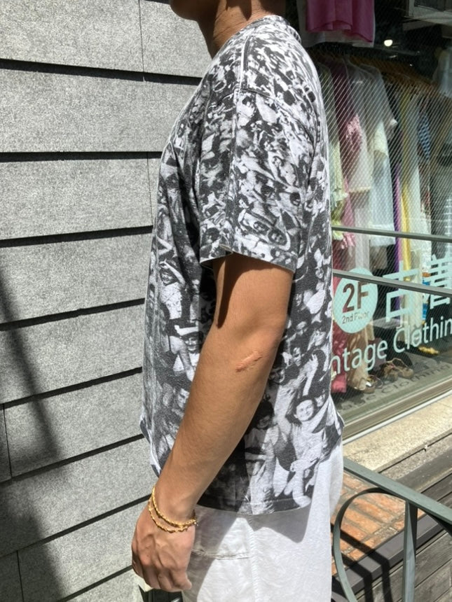 90's George Michael「Listen Without Prejudice 」USA製 総柄Tシャツ