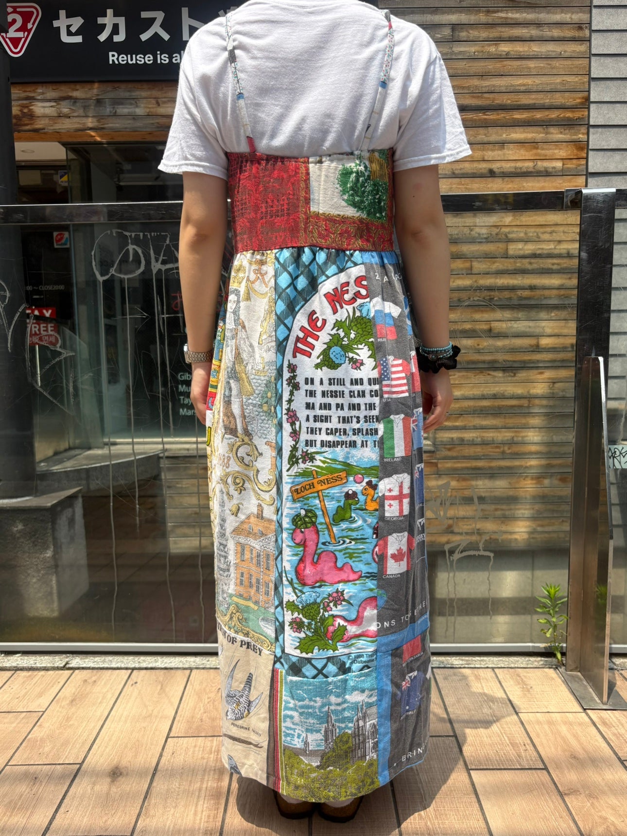 REMAKE FABRIC PRINT ONEPIECE