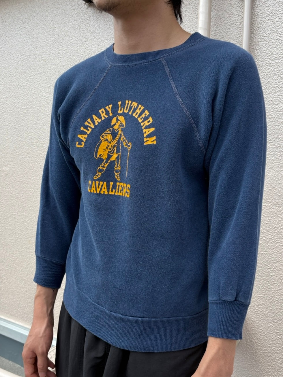 60's「CALVARY LUTHERAN CAVALIERS」 カレッジプリントスウェット