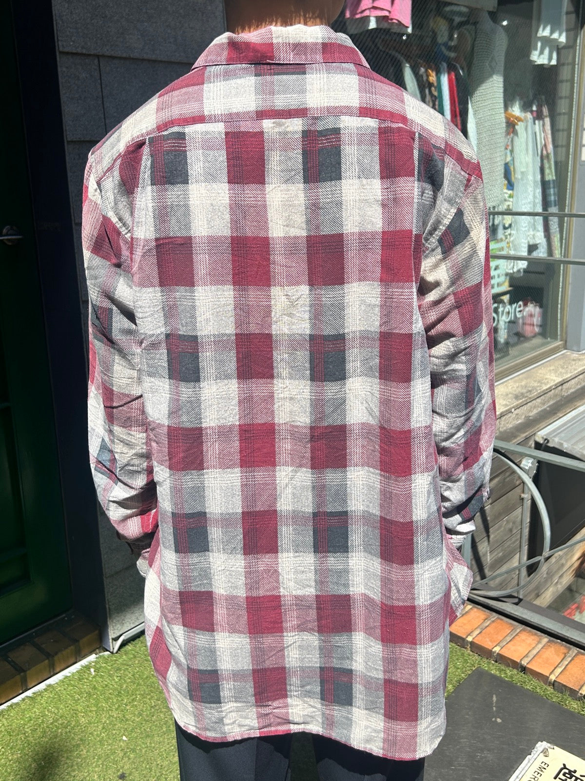 90's 「Hand Made by Nettie Jird」ネルシャツ