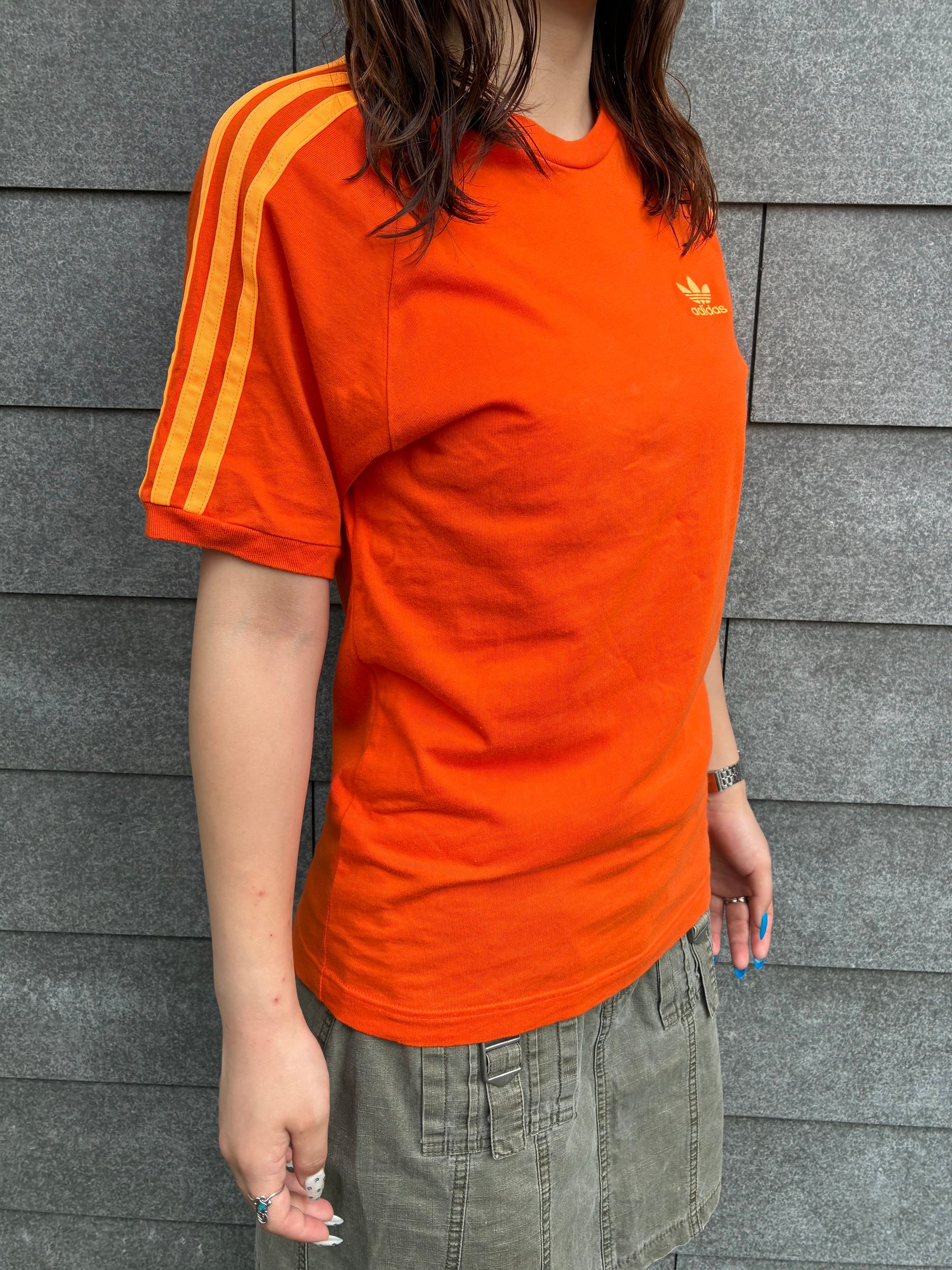 00's「adidas」トラックTシャツ