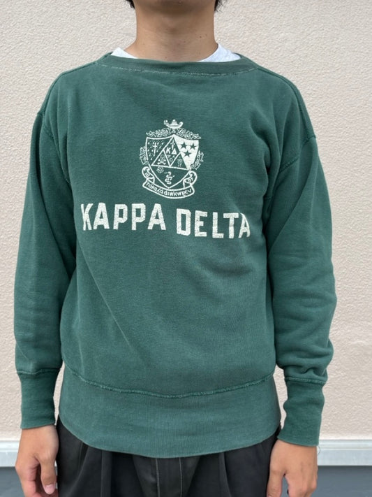 60's 「KAPPA DELTA 」ラバープリントスウェット