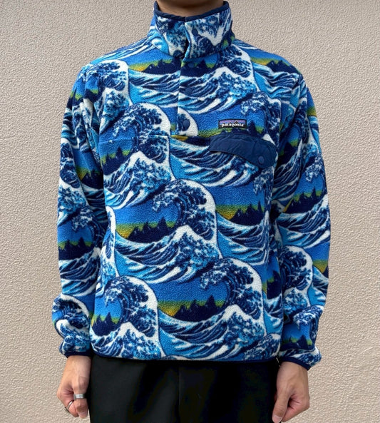 10's PATAGONIA「神奈川沖浪裏」SYNCHILLA Snap-T フリースプルオーバー
