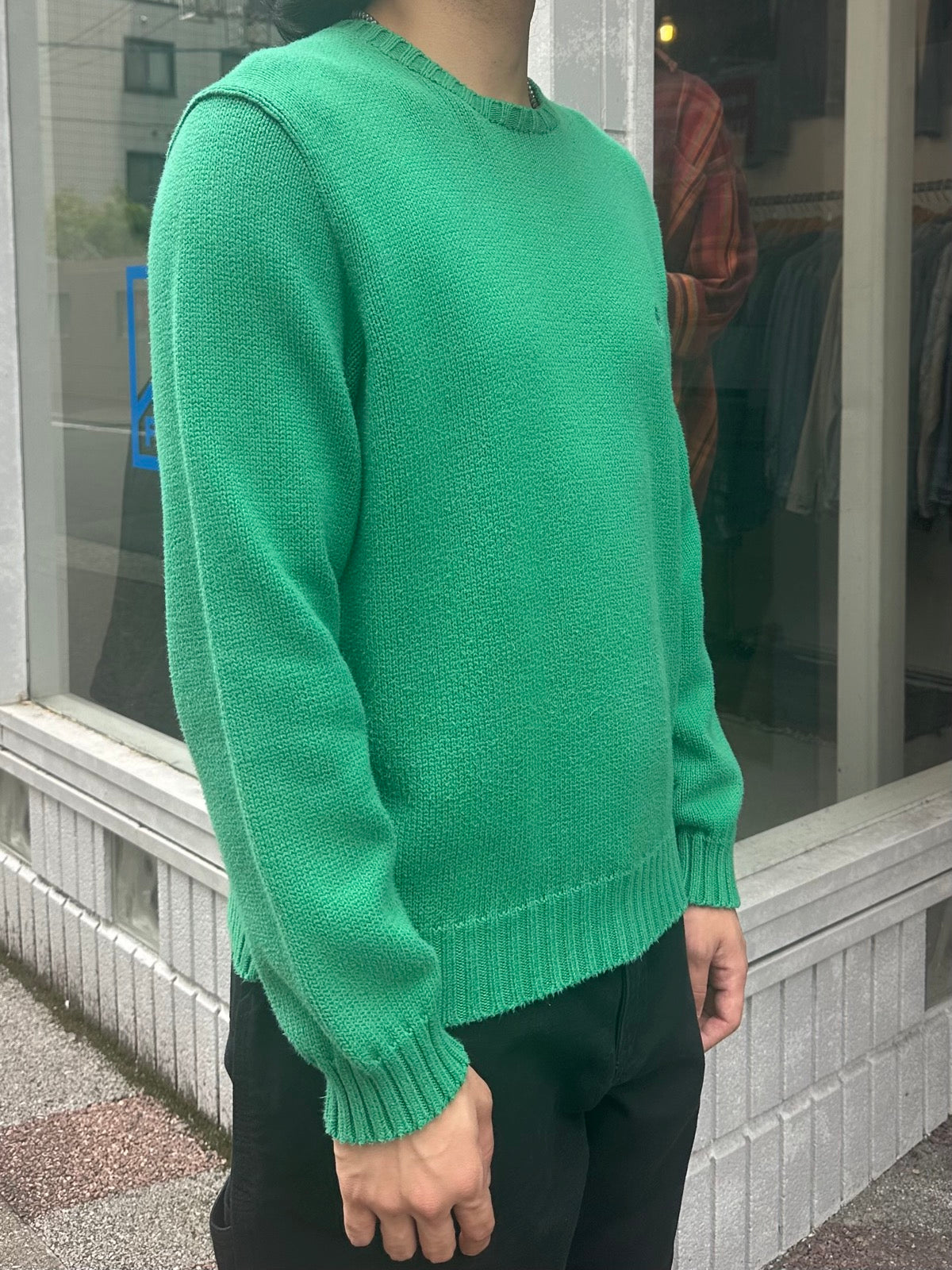 90's RALPH LAUREN ワンポイントニット