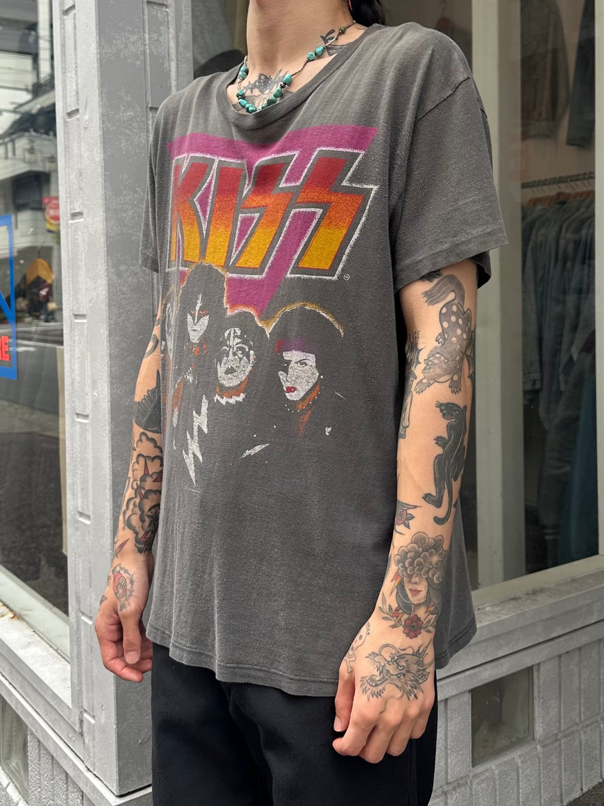 90’s KISS「Logo & members」バンドTシャツ