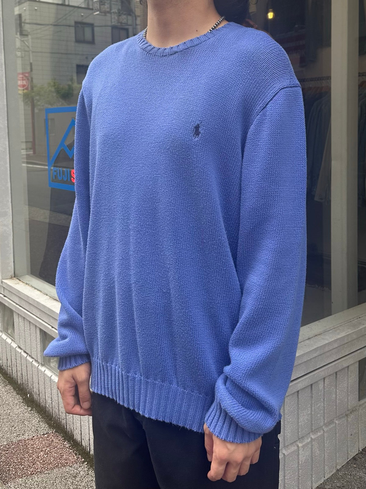 90's RALPH LAUREN ワンポイントニット