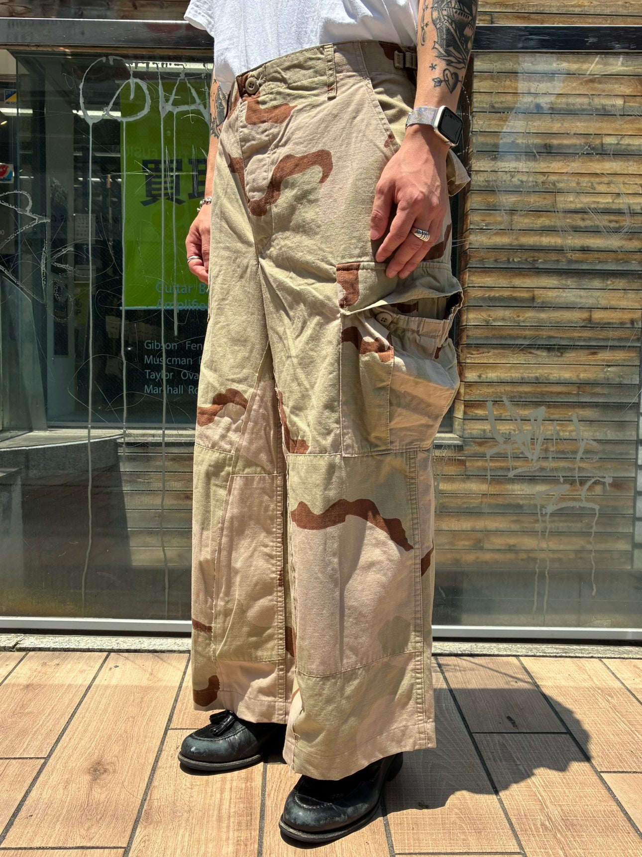 REMAKE WIDE ARMY PANTS
