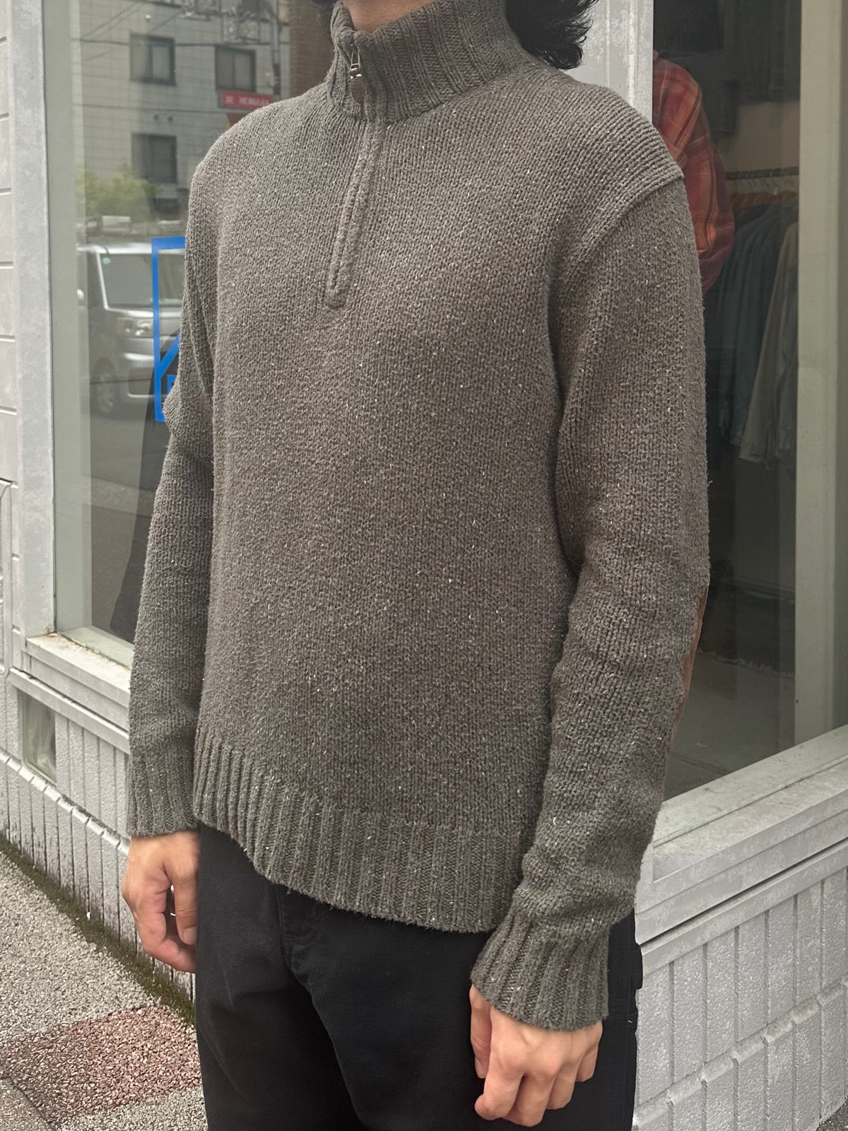 90's RALPH LAUREN ハーフジップニット