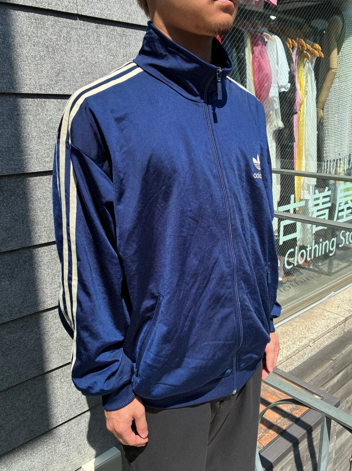 90's adidas「Big Trefoil Back Logo」トラックジャケット