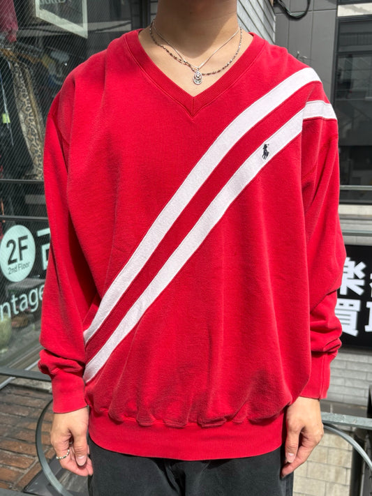 90's「Ralph Lauren」Vネックスウェット