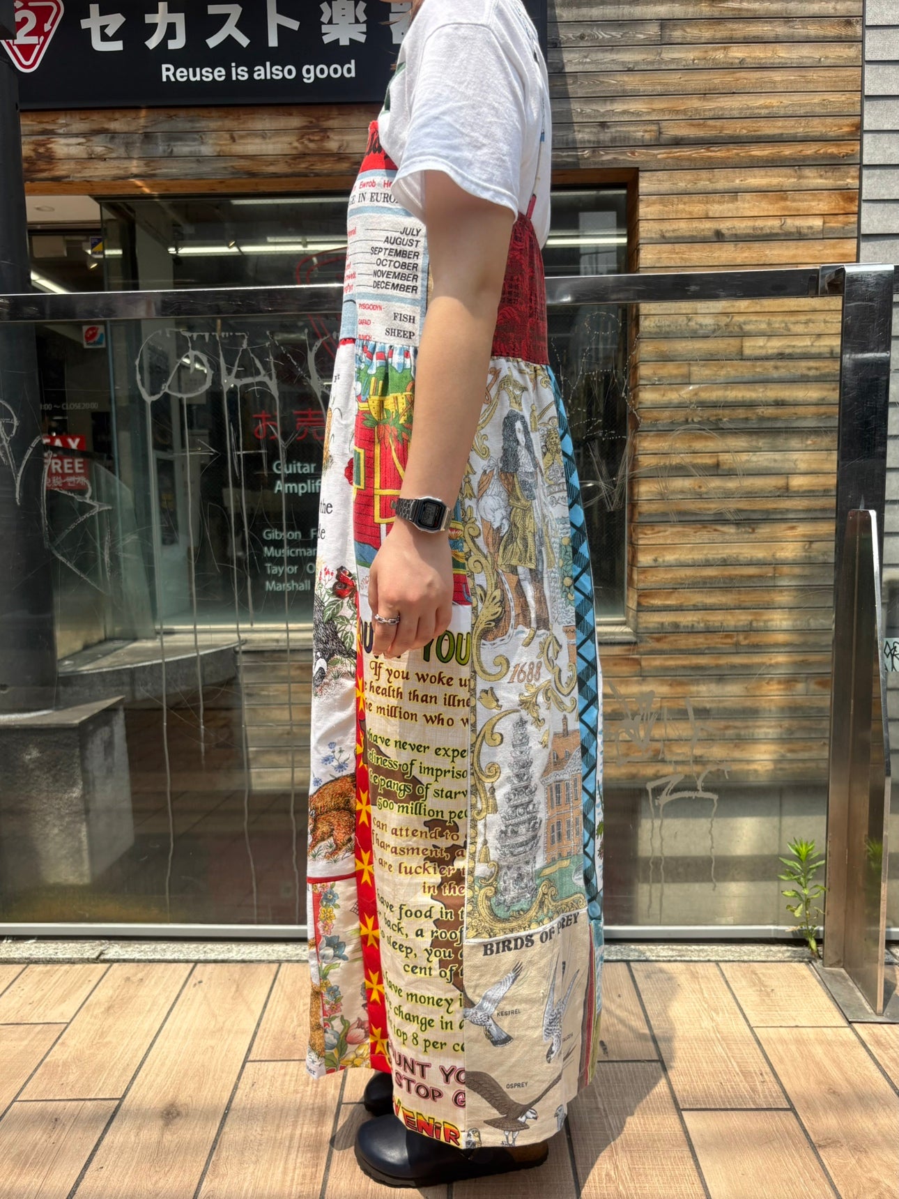 REMAKE FABRIC PRINT ONEPIECE