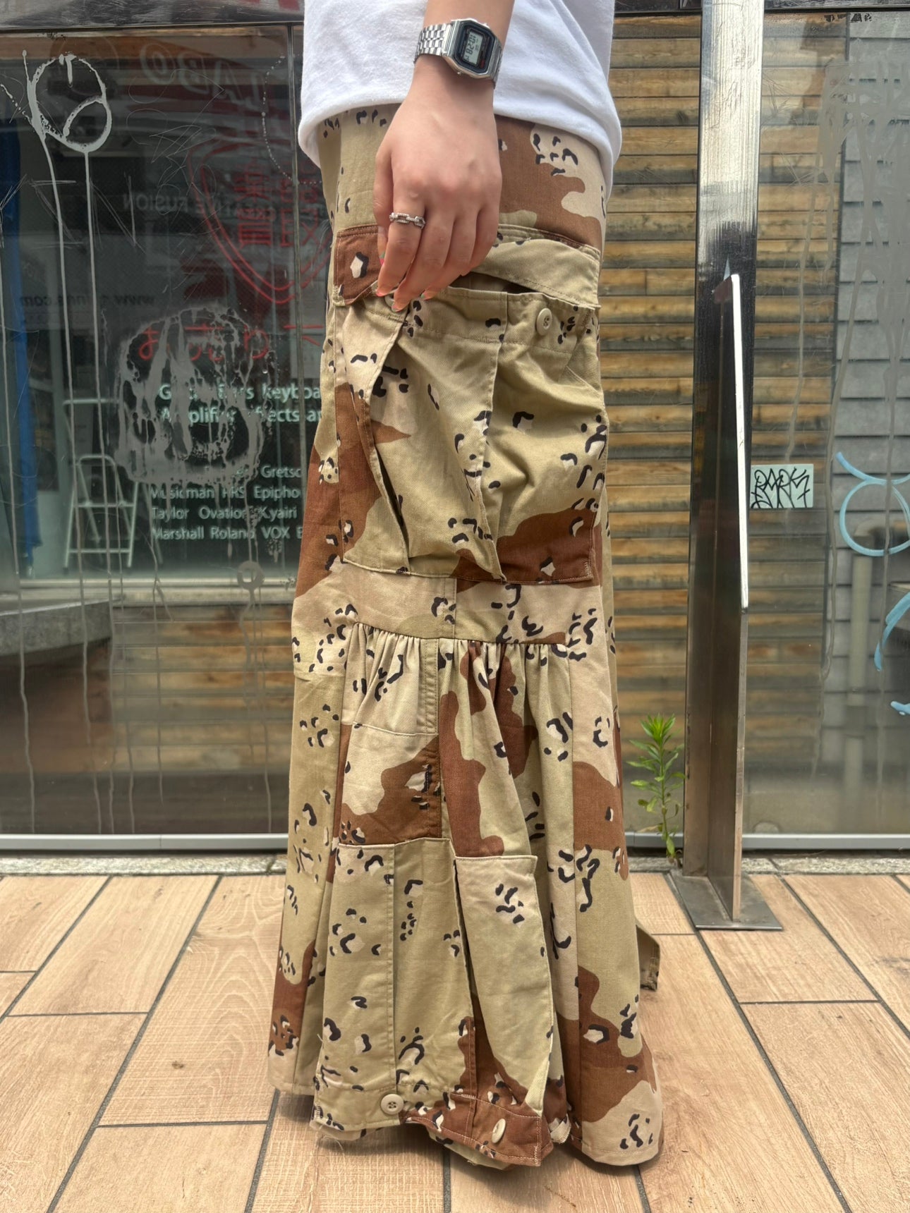 REMAKE ARMY MERMAID SKIRT