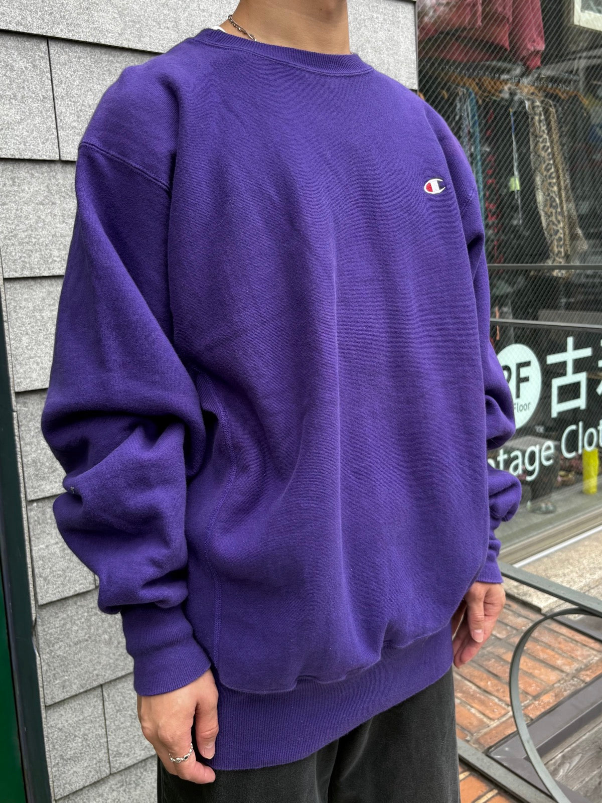 90's Champion「Reverse Weave」ワンポイントスウェット