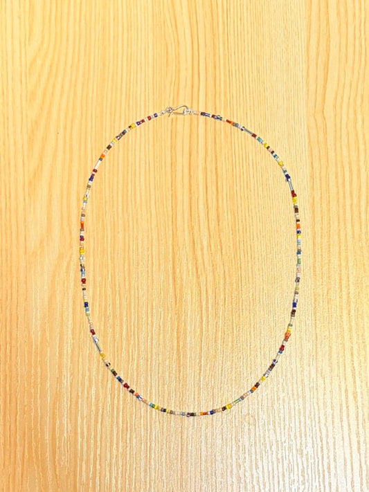 2mm BEADS NECKLACE- MULTI 50cm / ROSETTAPRAYER