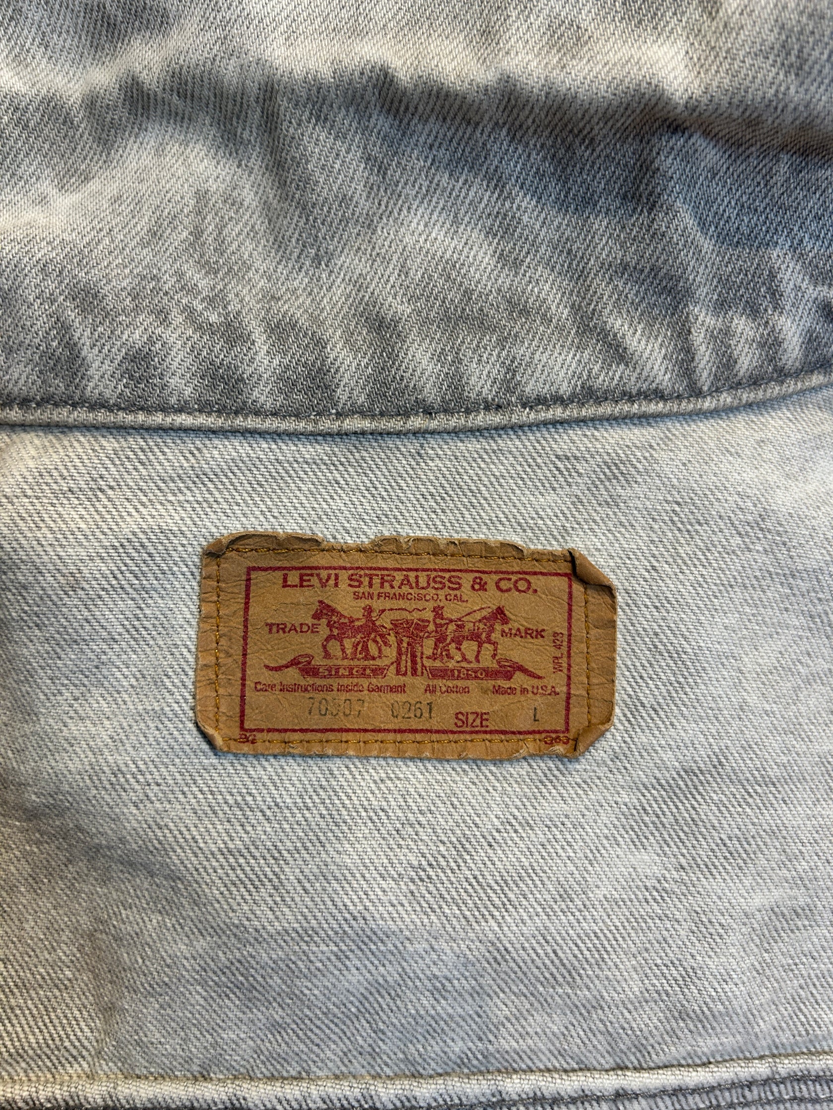 80's~90's Levi's「70507」先染めブラック USA製 デニムジャケット