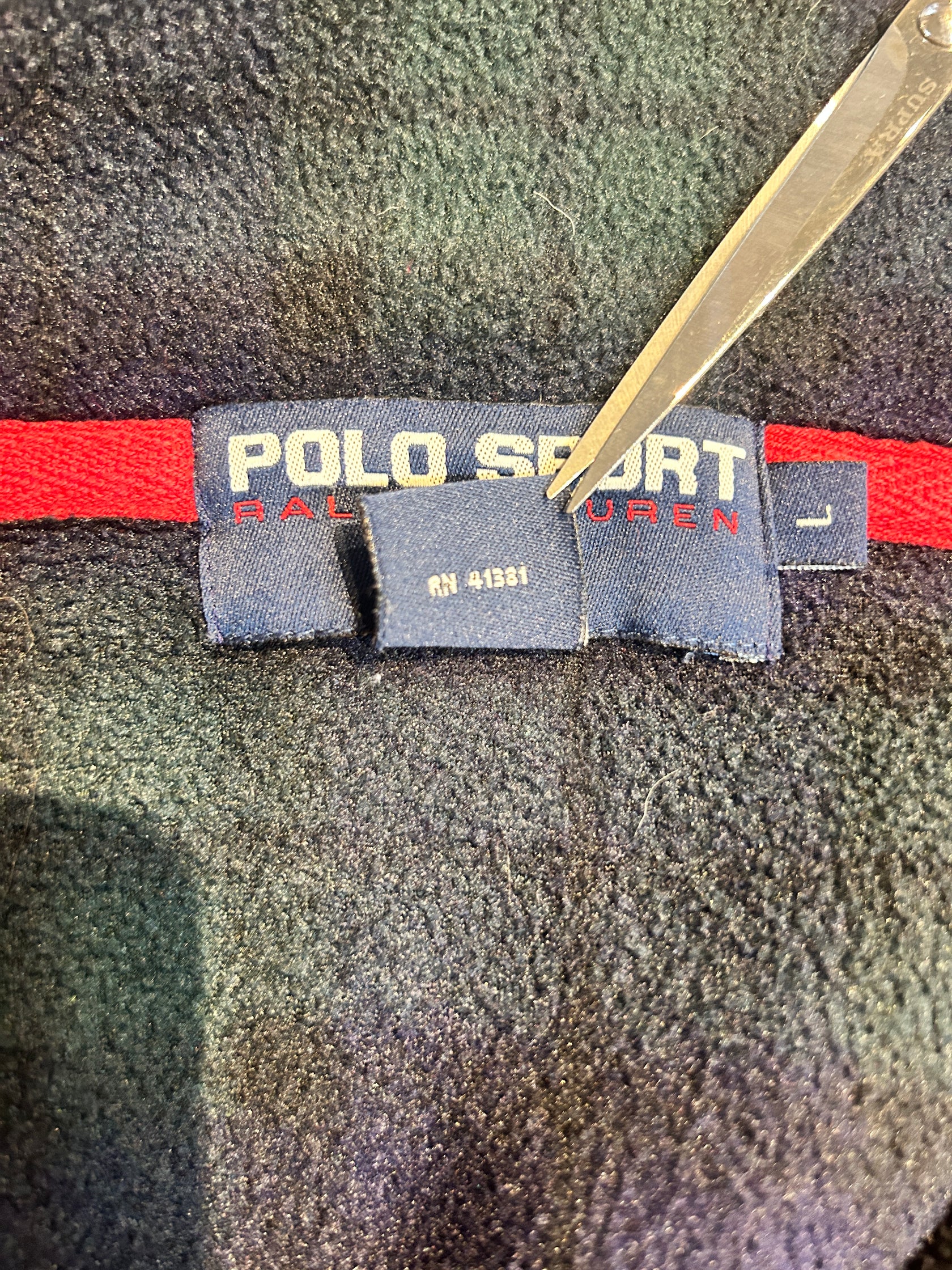 90's「RALPH LAUREN」フリースプルオーバー