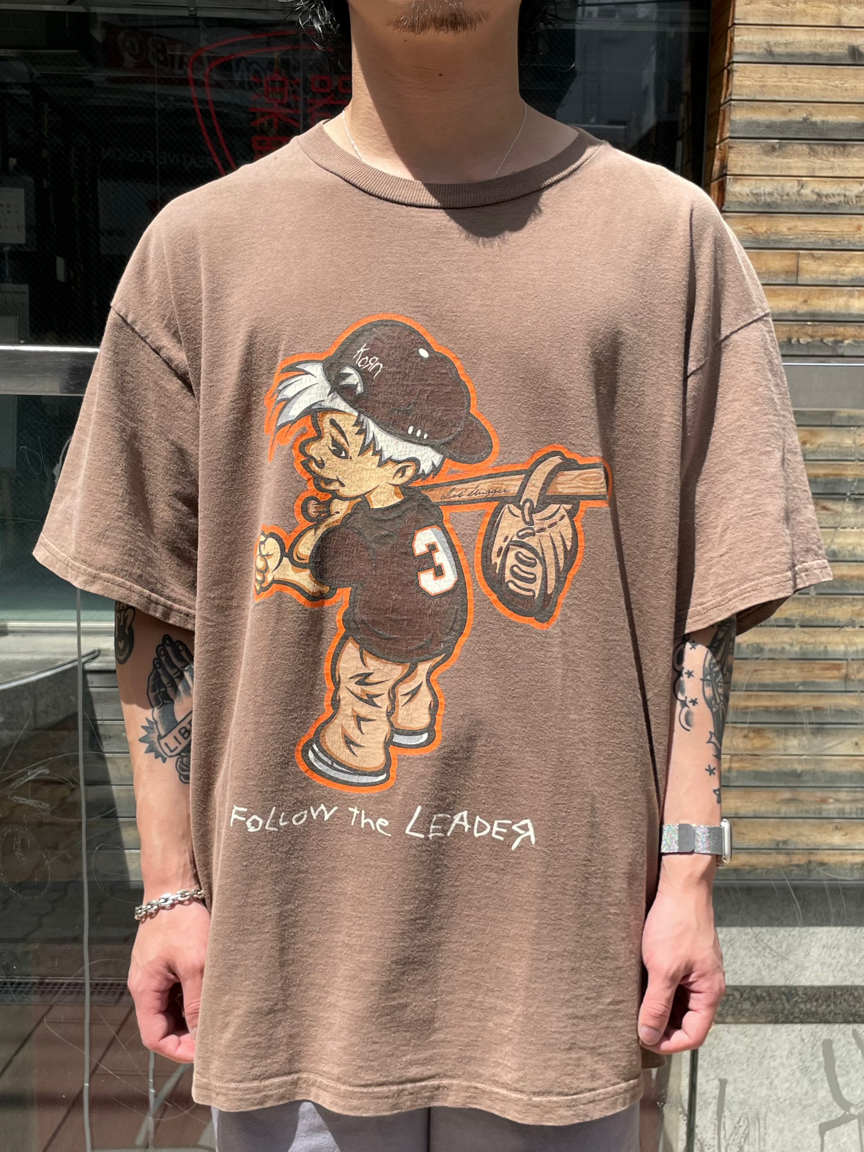 90's KORN 「FOLLOW THE LEADER」グラフィックTシャツ