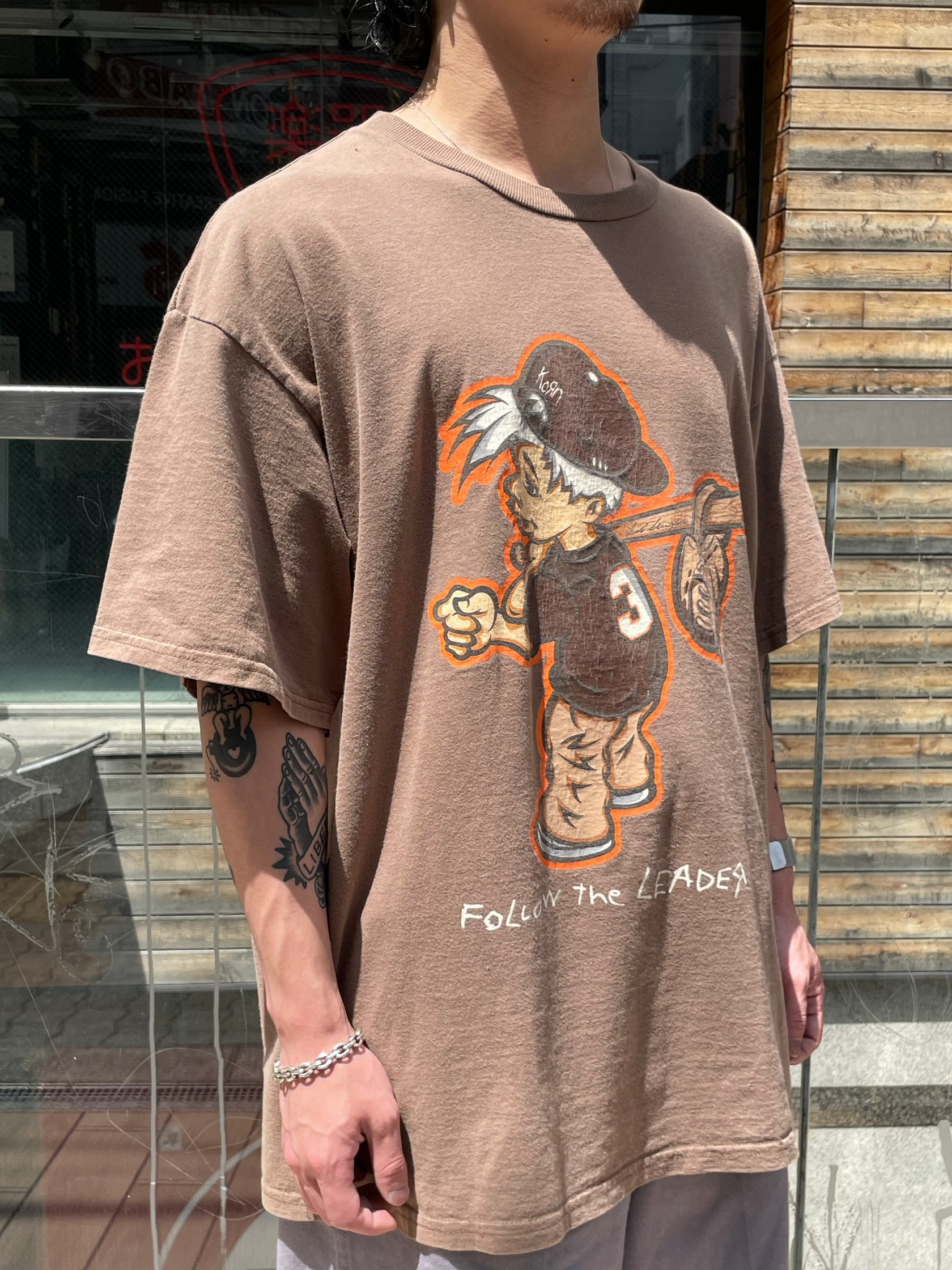 90's KORN 「FOLLOW THE LEADER」グラフィックTシャツ