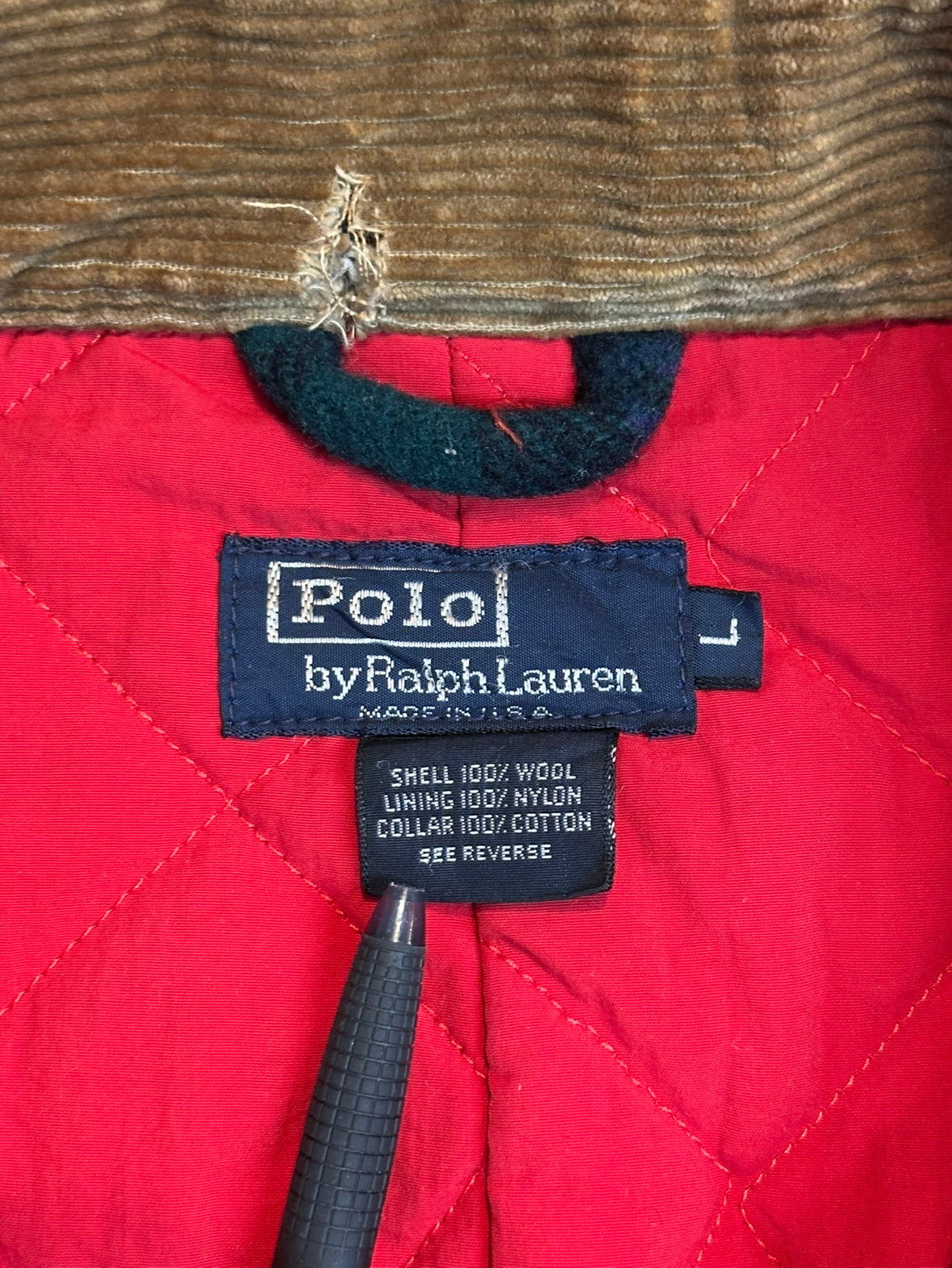 90's RALPH LAUREN ウールチェックジャケット