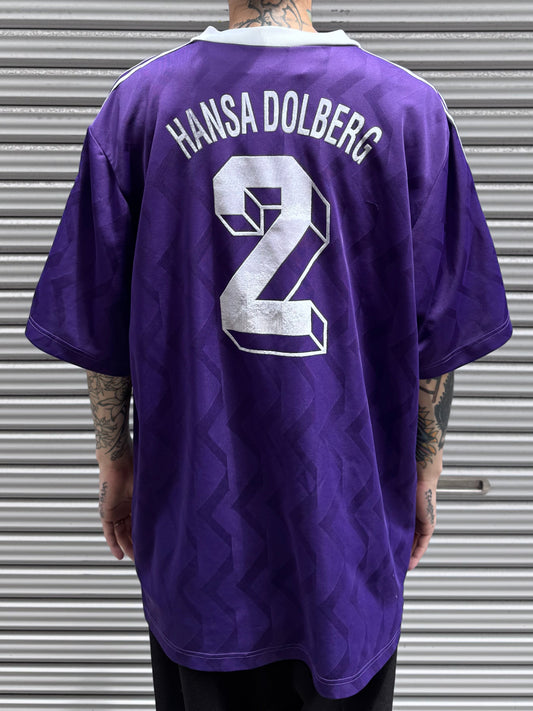 90's adidas 「HANSA DOLBERG」サッカーシャツ