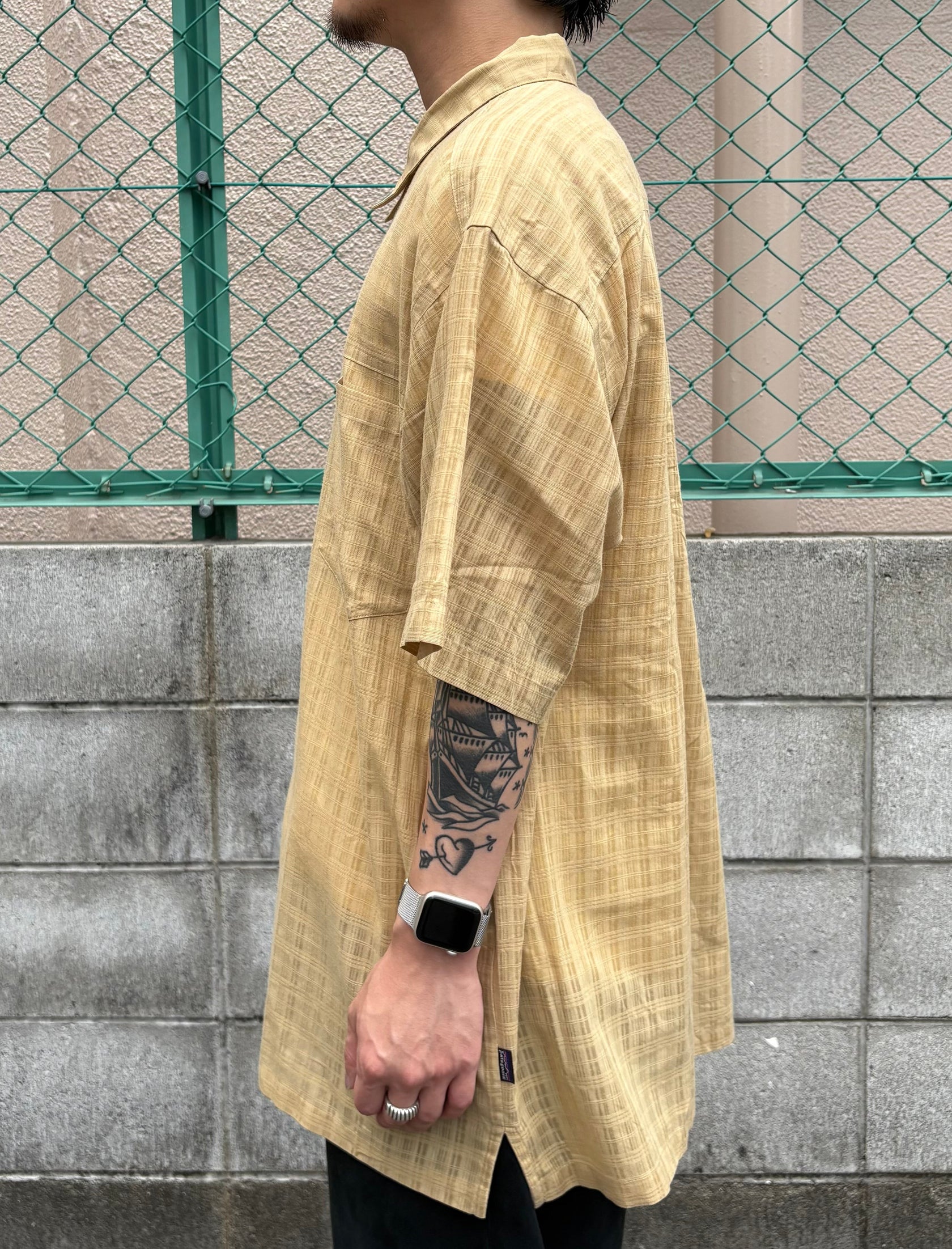 00's PATAGONIA「Hemp Shirt」半袖シャツ