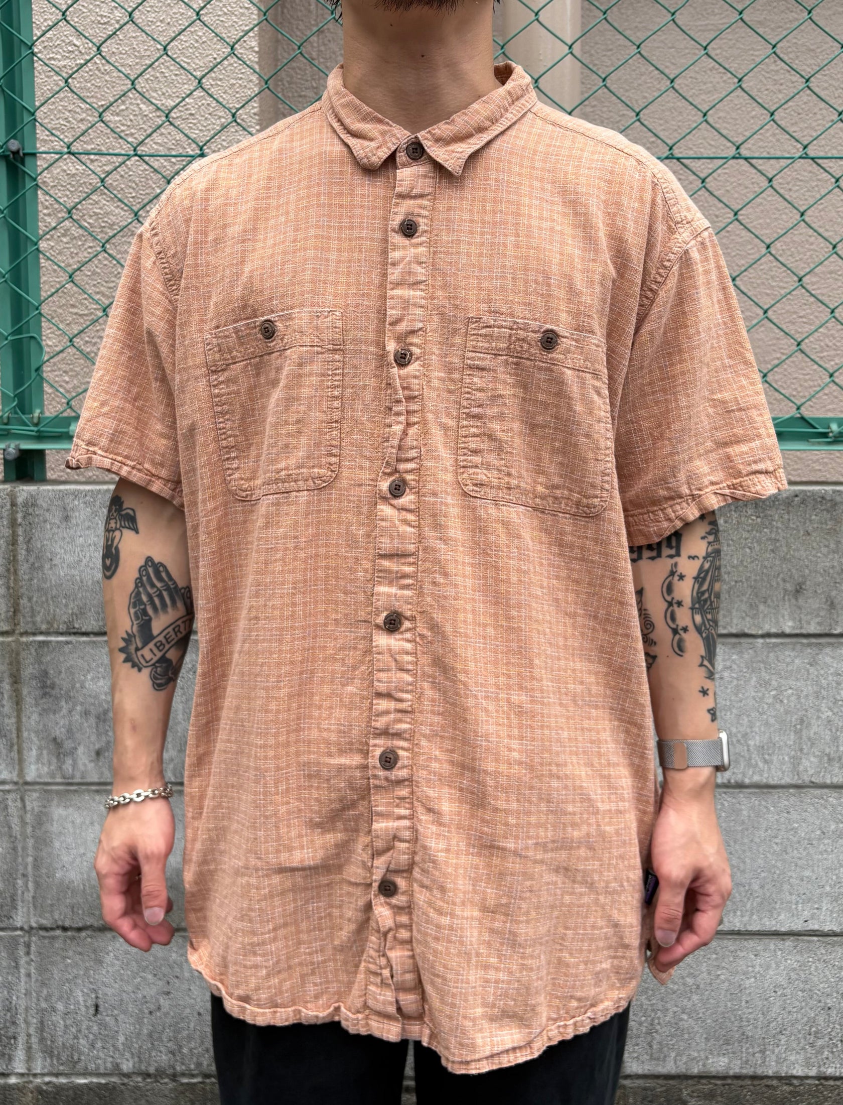 00's PATAGONIA「Cotton Check Shirt」半袖シャツ