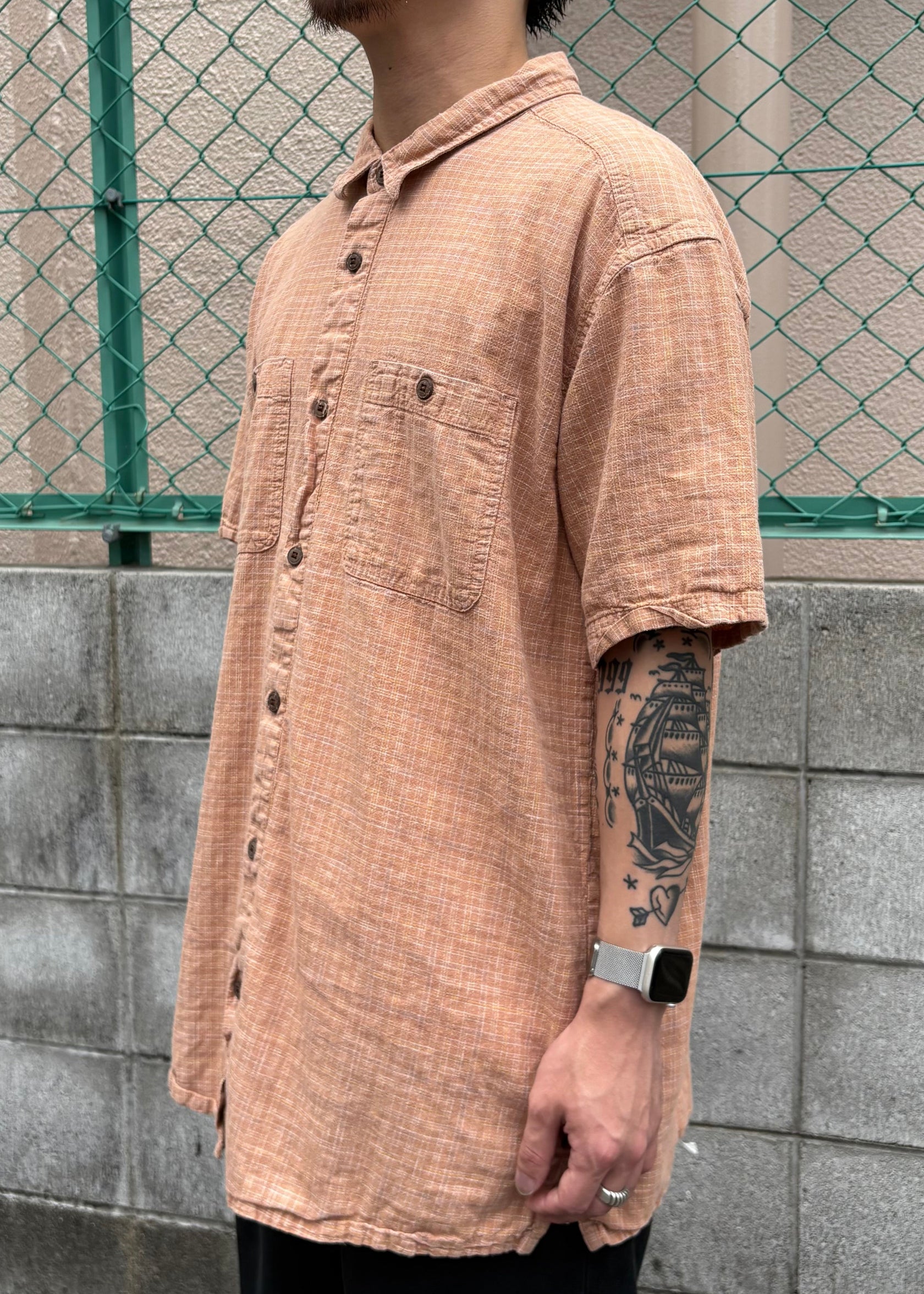 00's PATAGONIA「Cotton Check Shirt」半袖シャツ