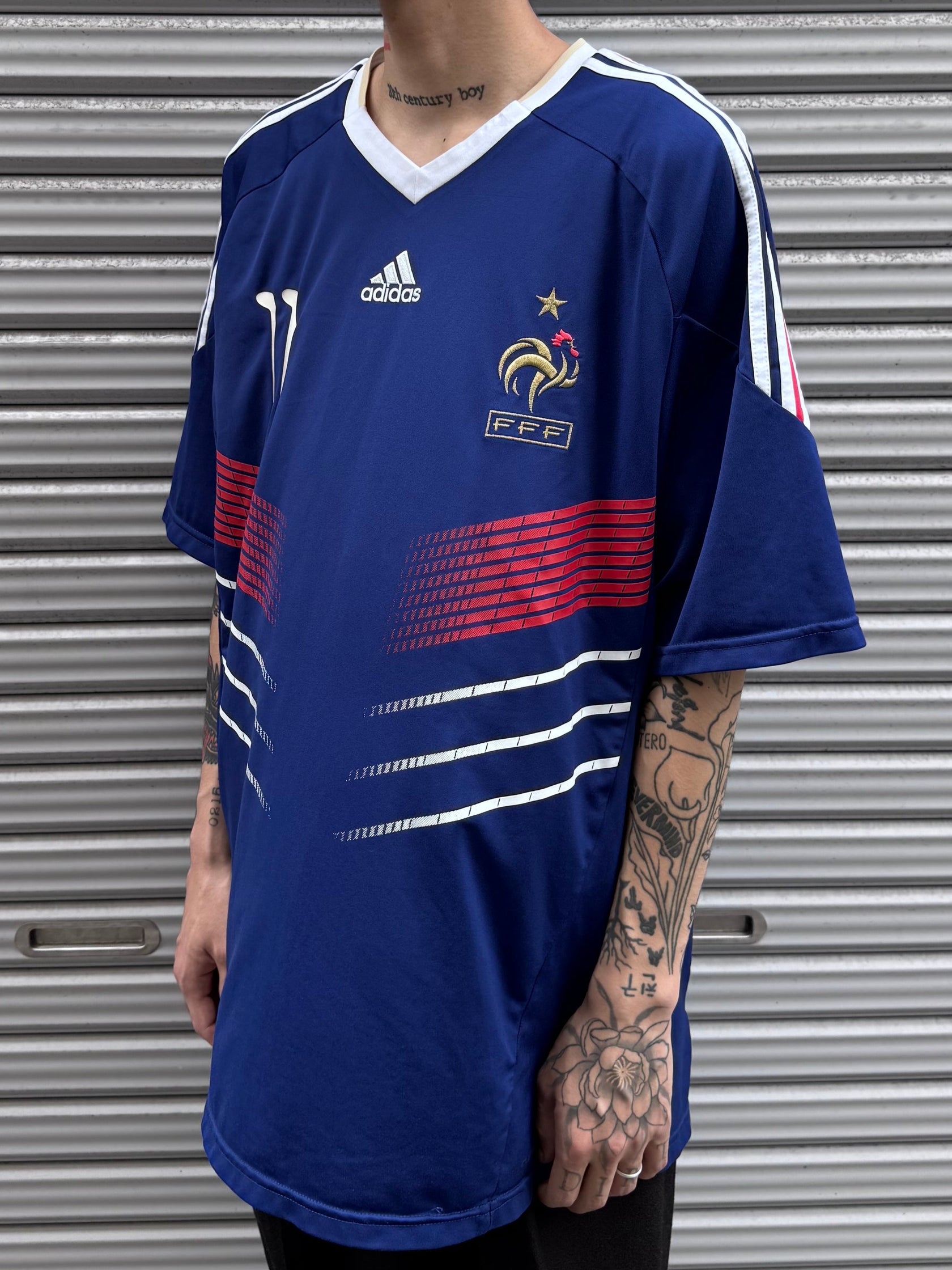 00’s adidas 「フランス代表 11 Gignac」サッカーシャツ