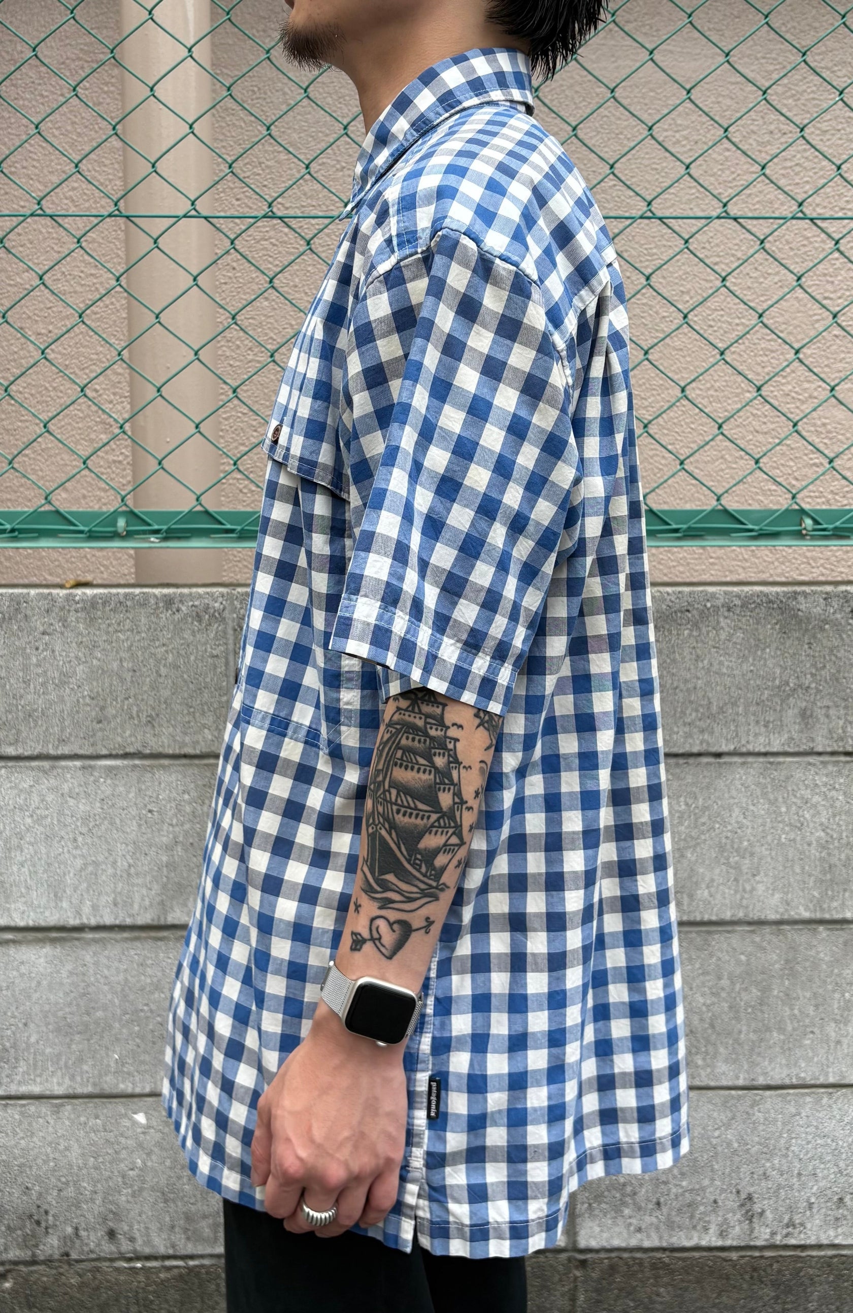 00's PATAGONIA「Gingham Shirt」半袖シャツ