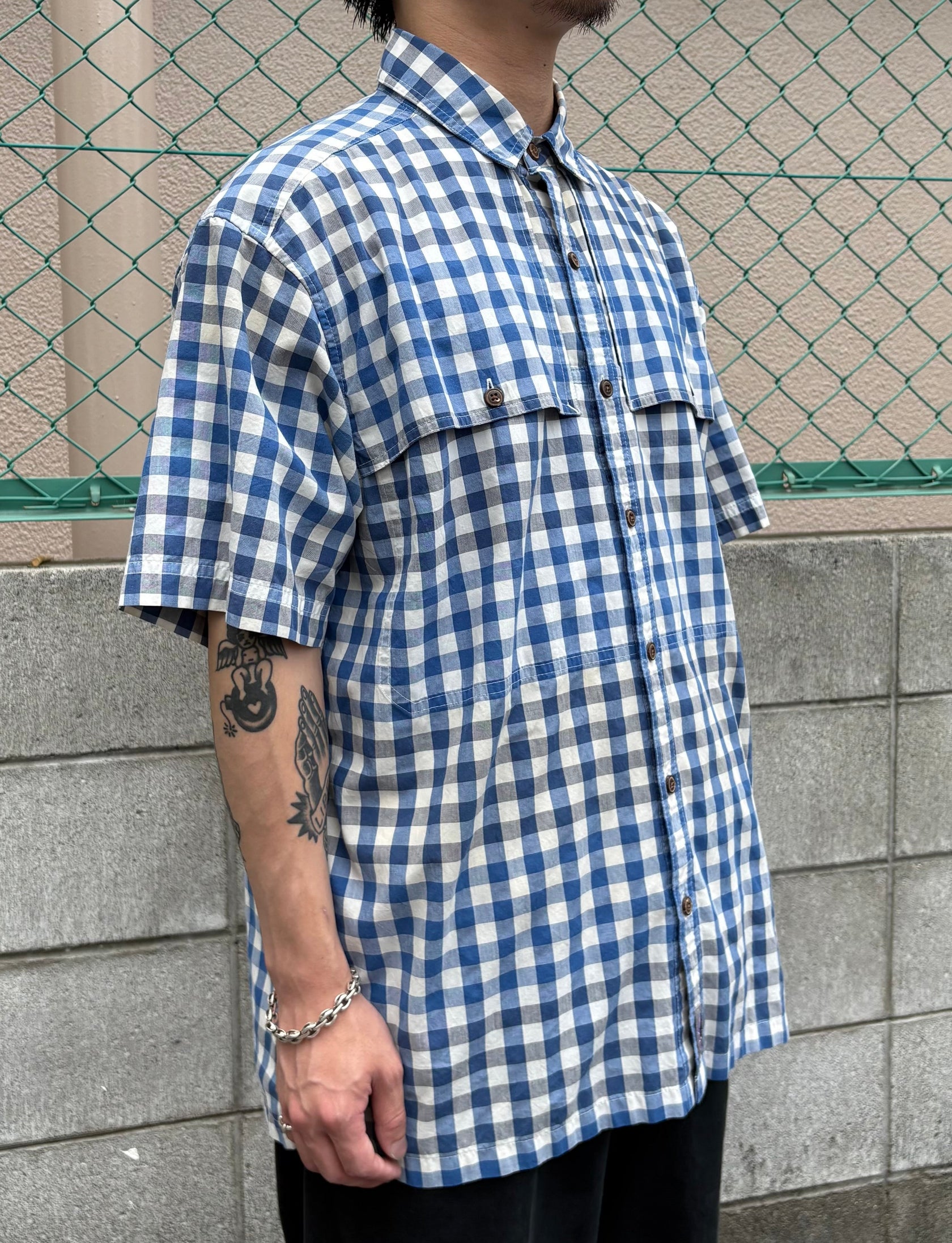 00's PATAGONIA「Gingham Shirt」半袖シャツ