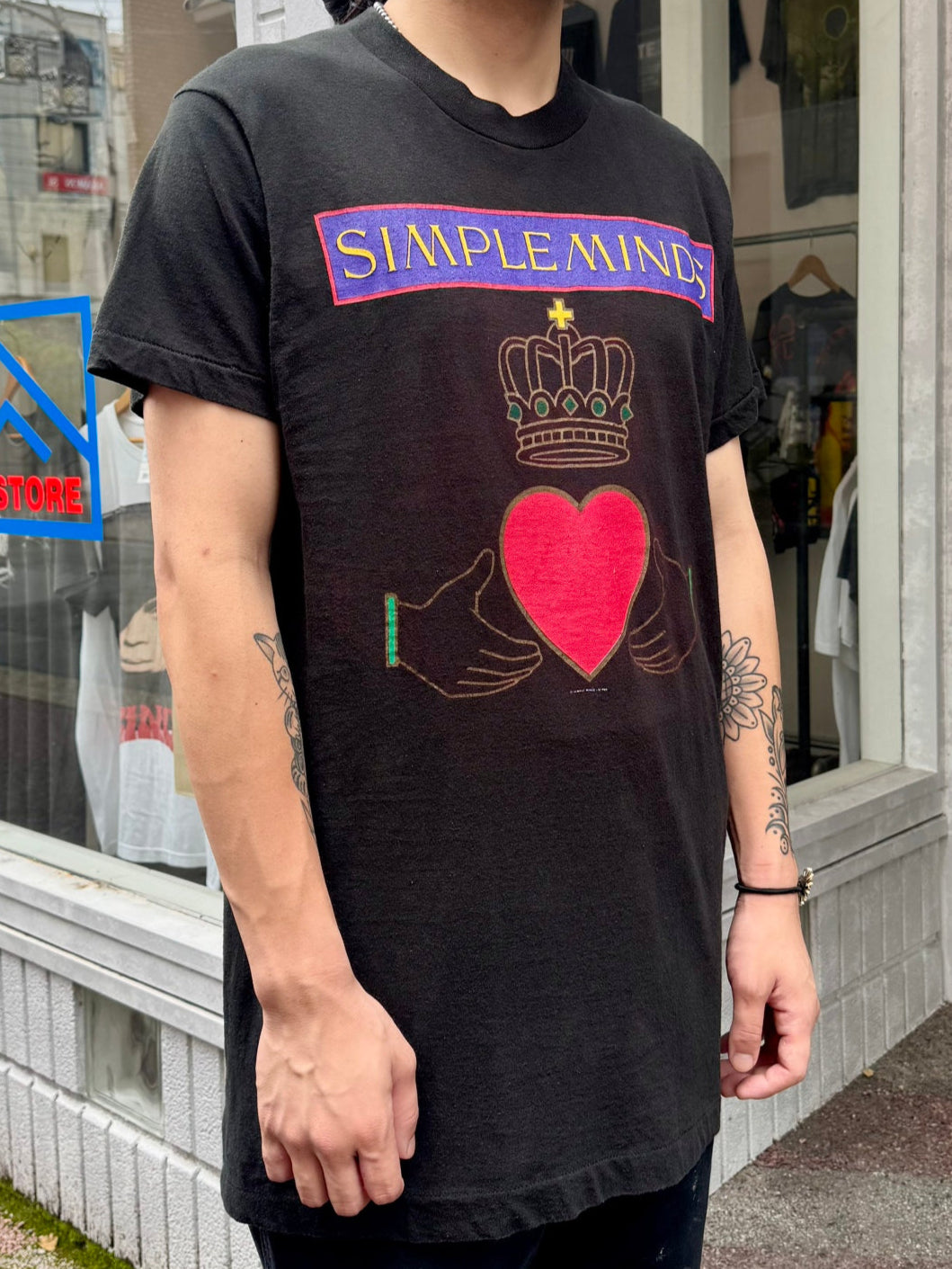 80's SIMPLE MINDS「EUROPEAN TOUR 」バンドTシャツ
