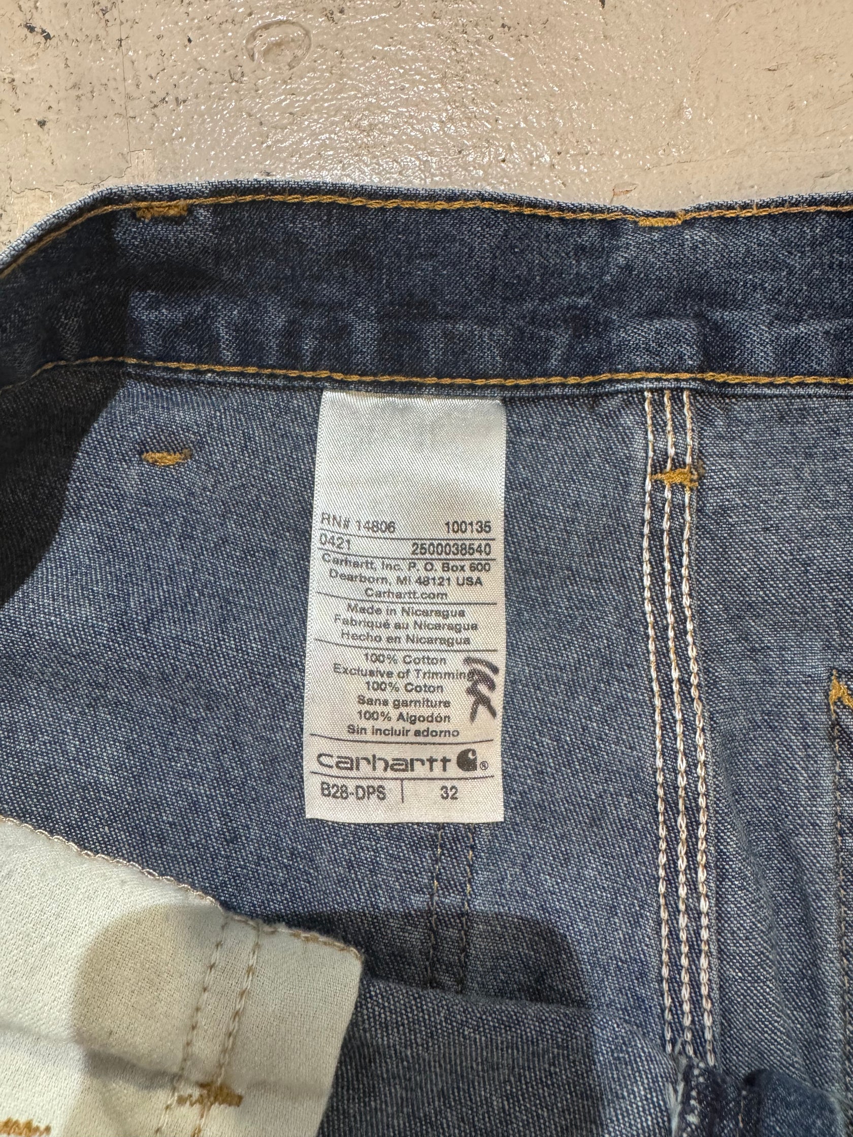 00's 「carhartt」ペインターデニムショーツ