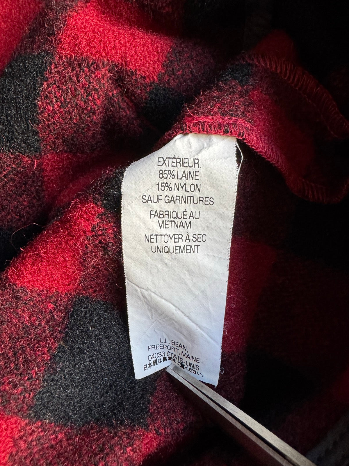 00's L.L.BEAN「Buffalo Check」ウールジャケット